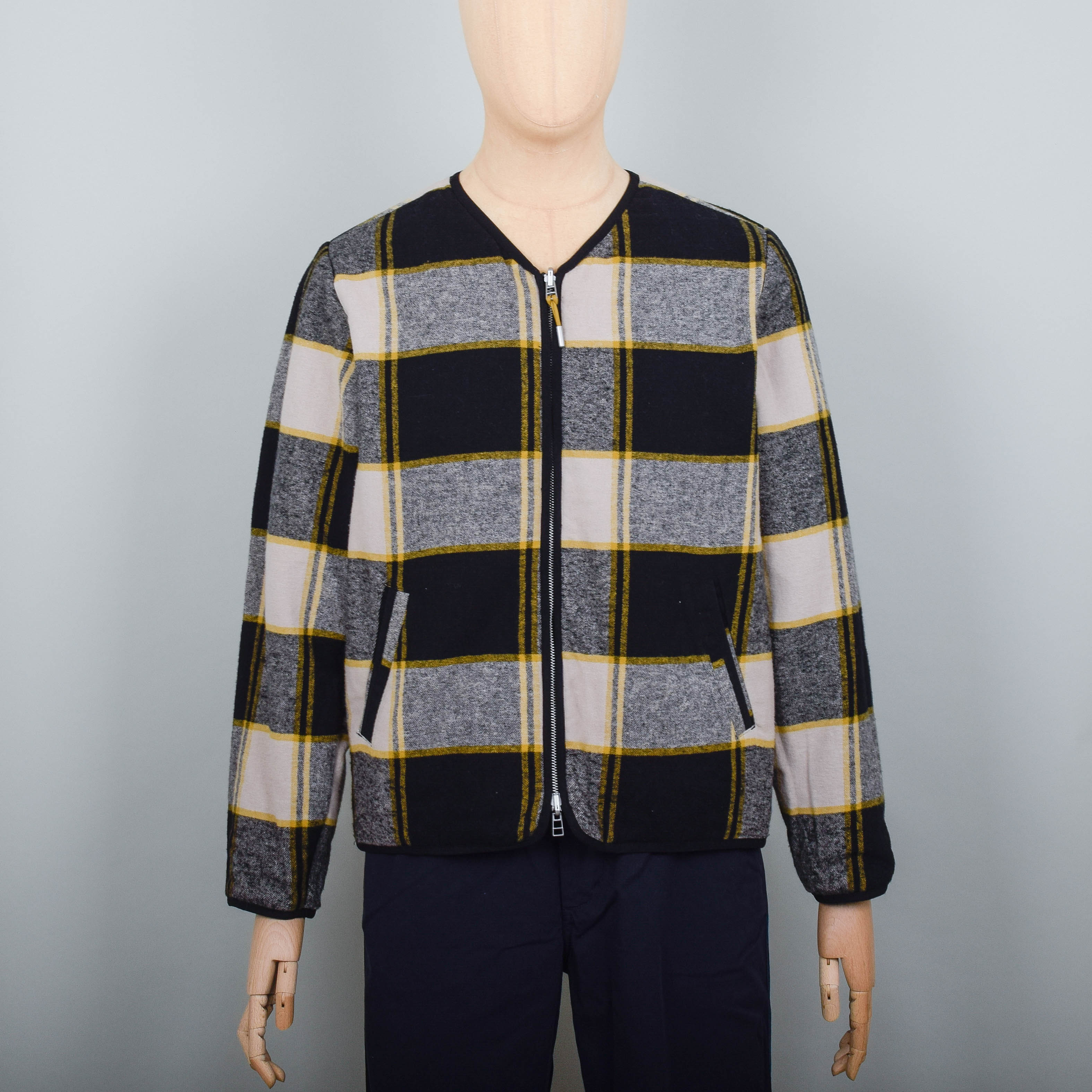 Folk Reversible Liner - Mustard Black Check