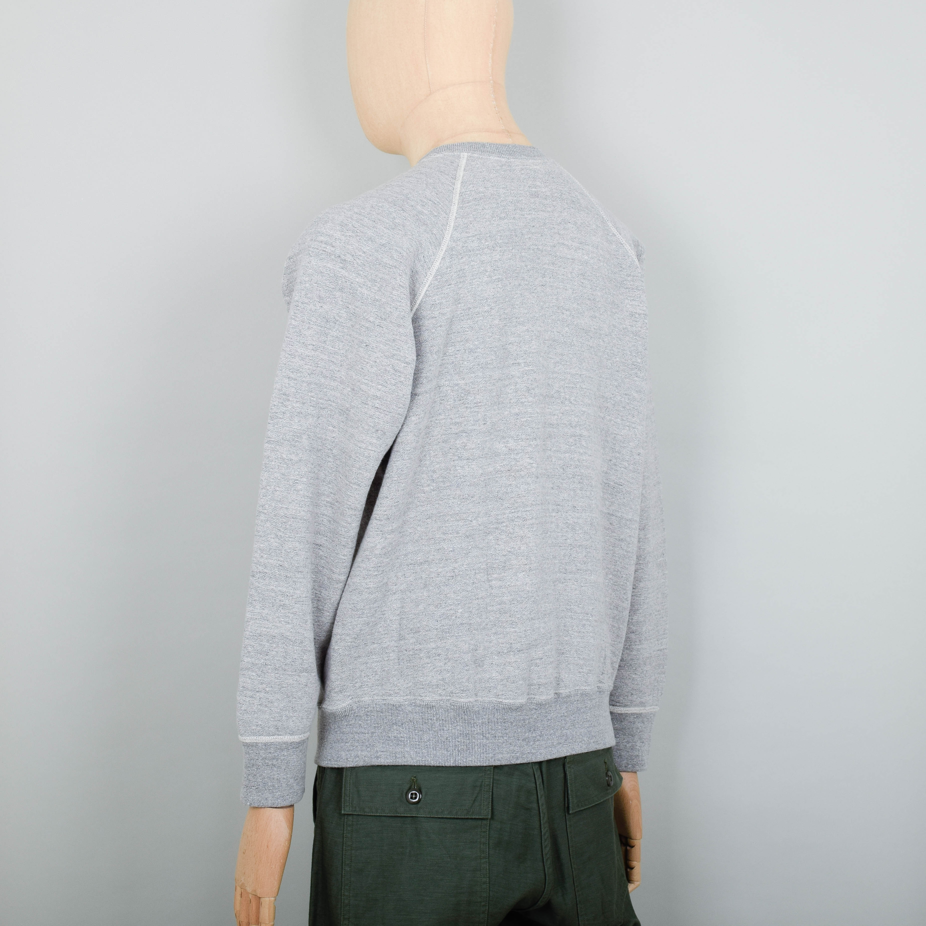 OrSlow Vintage Crew Neck Sweatshirt - Heather Grey