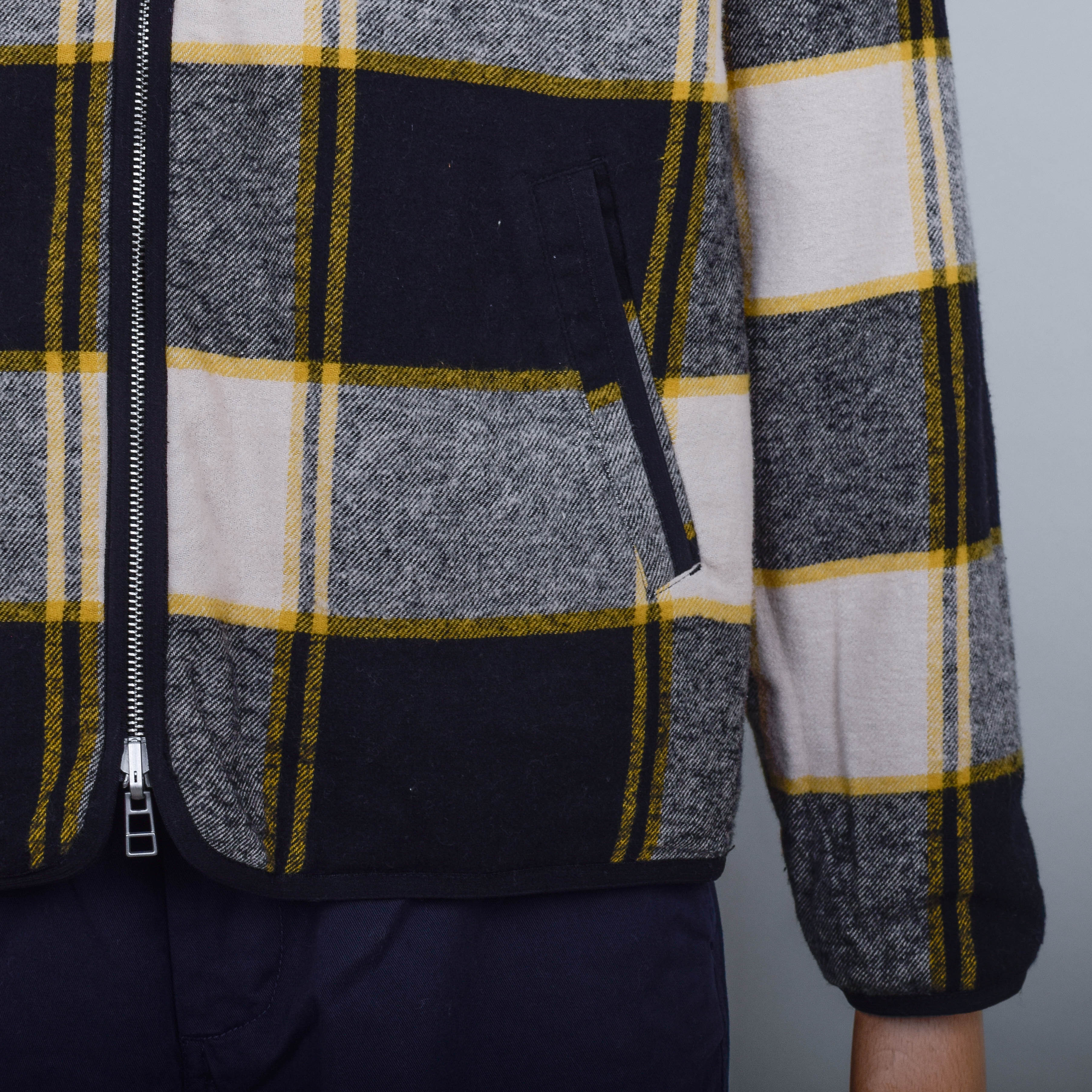 Folk Reversible Liner - Mustard Black Check