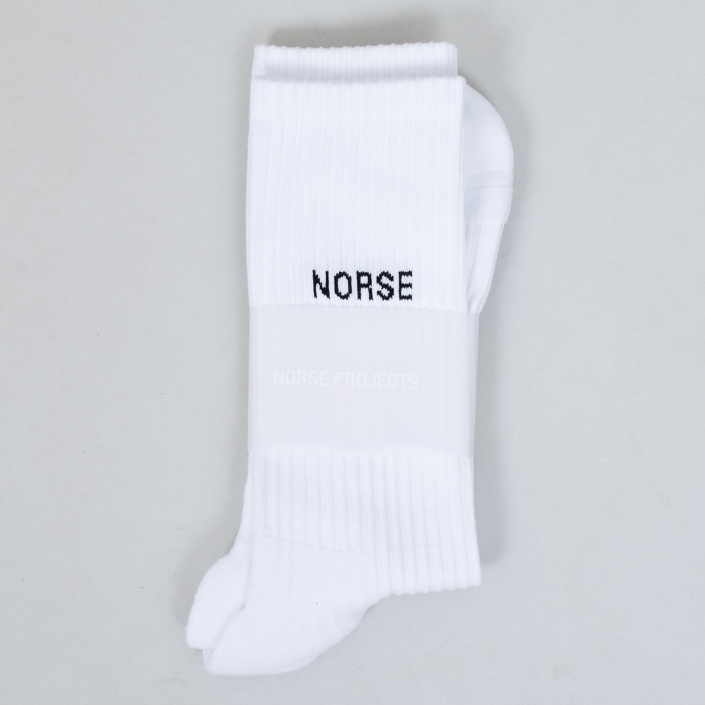 Norse Projects Bjarki Logo Sock - White