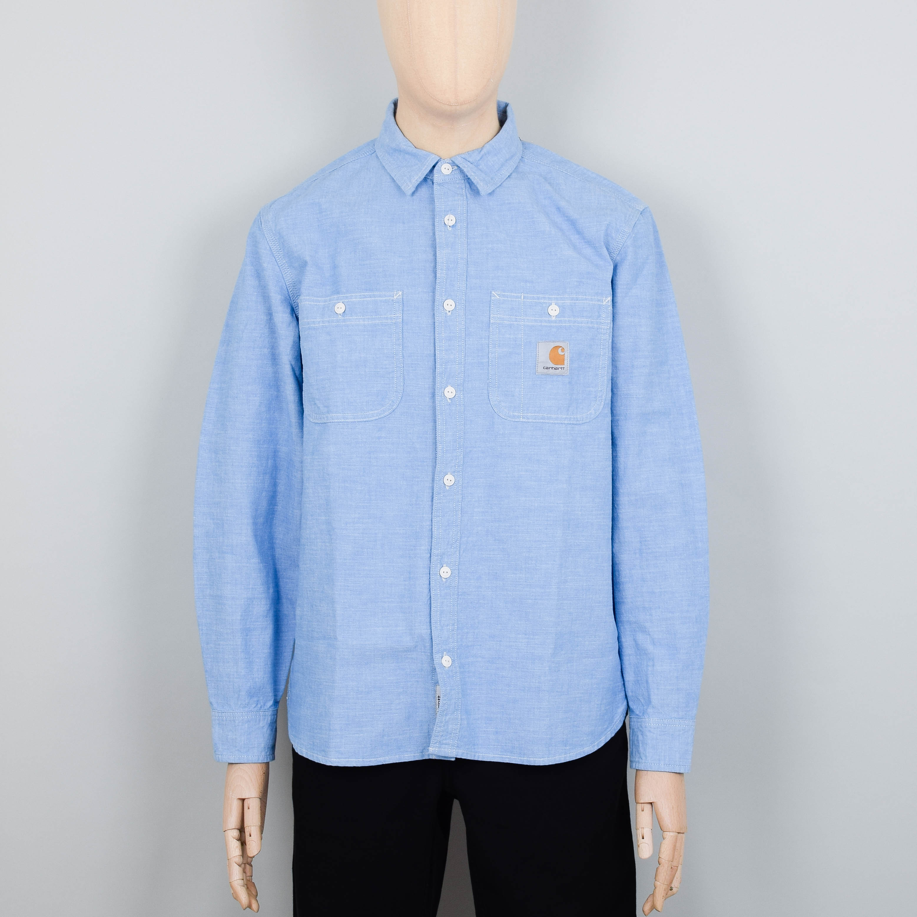 Carhartt WIP L/S Clink Shirt - Bleach Rinsed