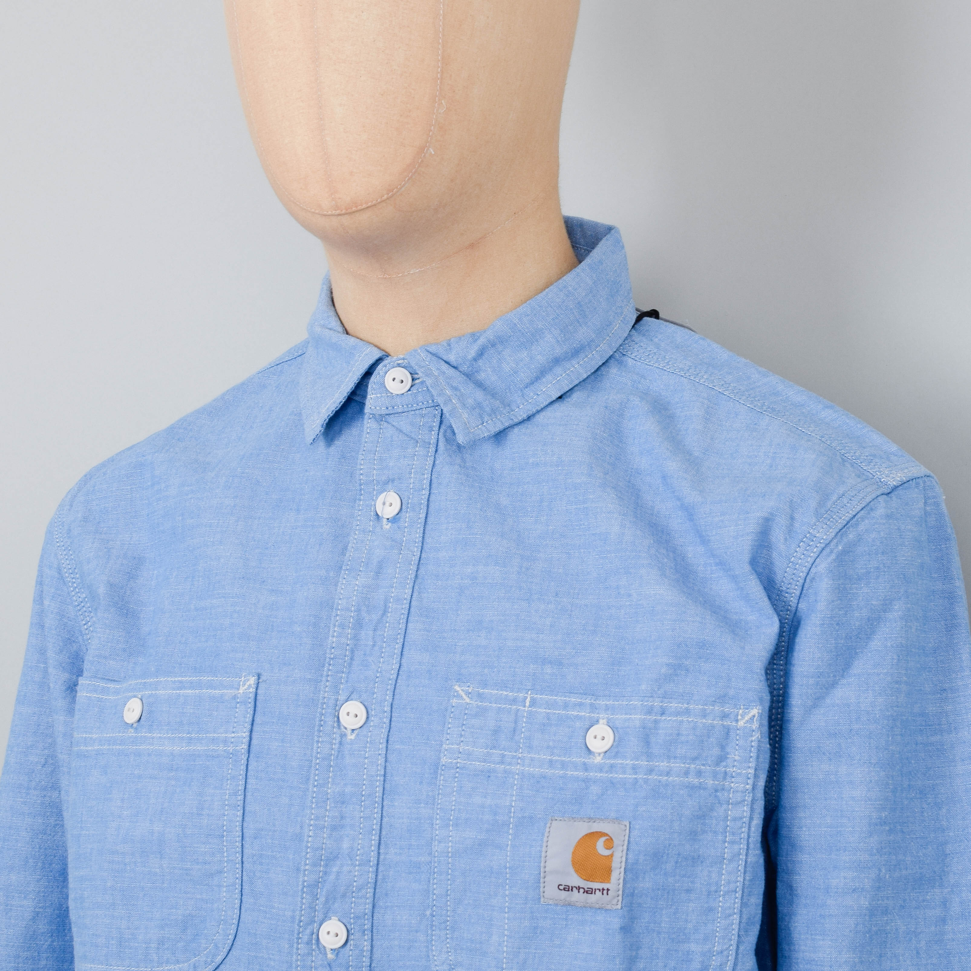 Carhartt WIP L/S Clink Shirt - Bleach Rinsed