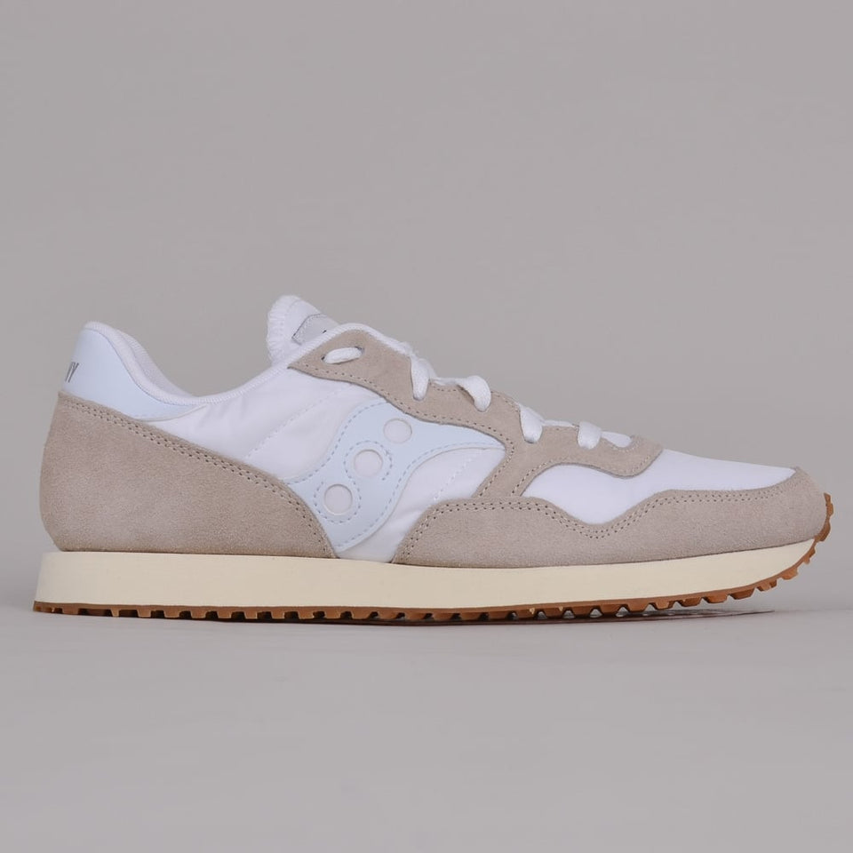 saucony dxn trainer vintage in whitegum