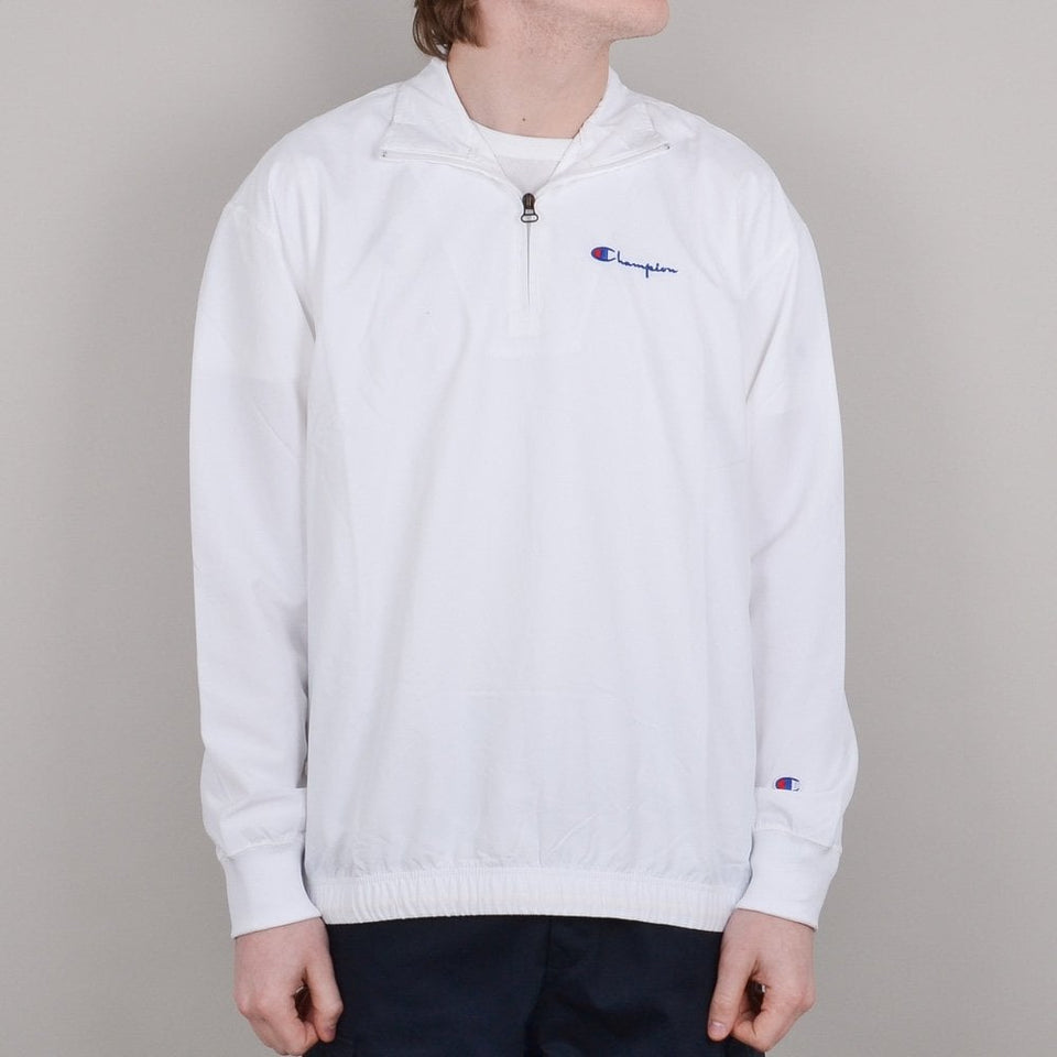 white champion half zip