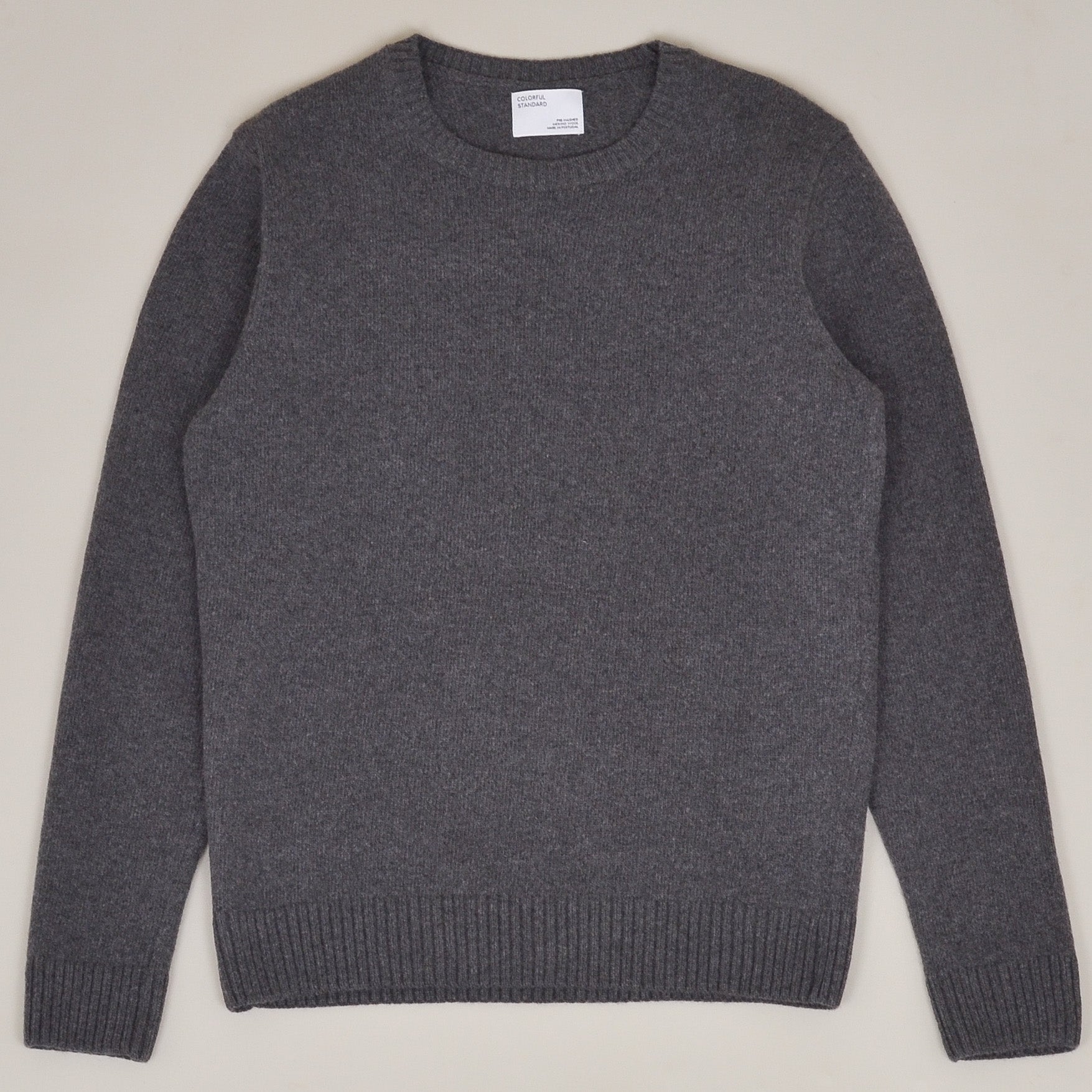 Colorful Standard Classic Merino Wool Crew - Lava Grey