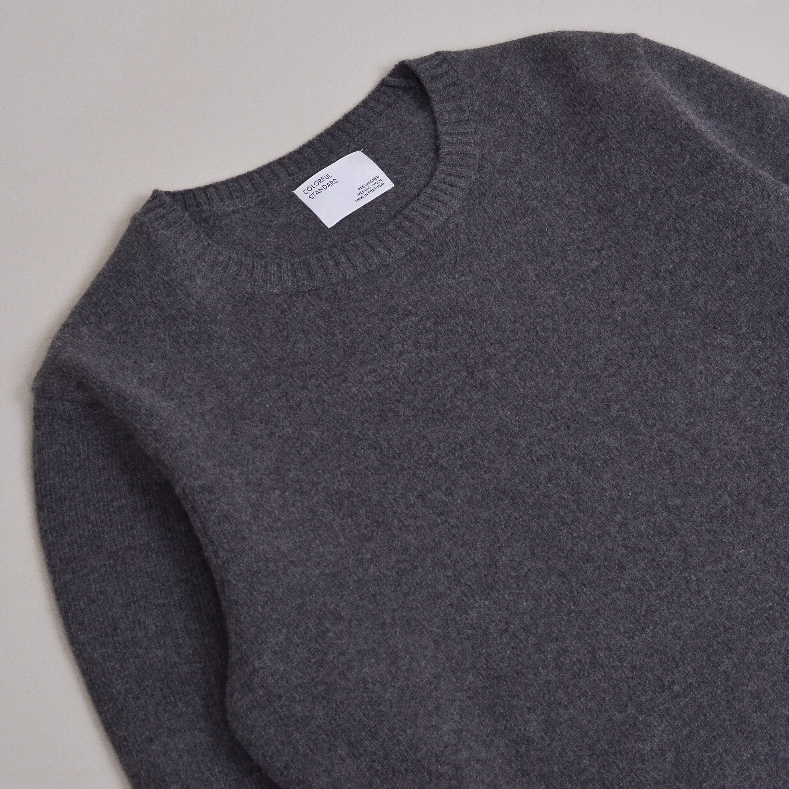 Colorful Standard Classic Merino Wool Crew - Lava Grey