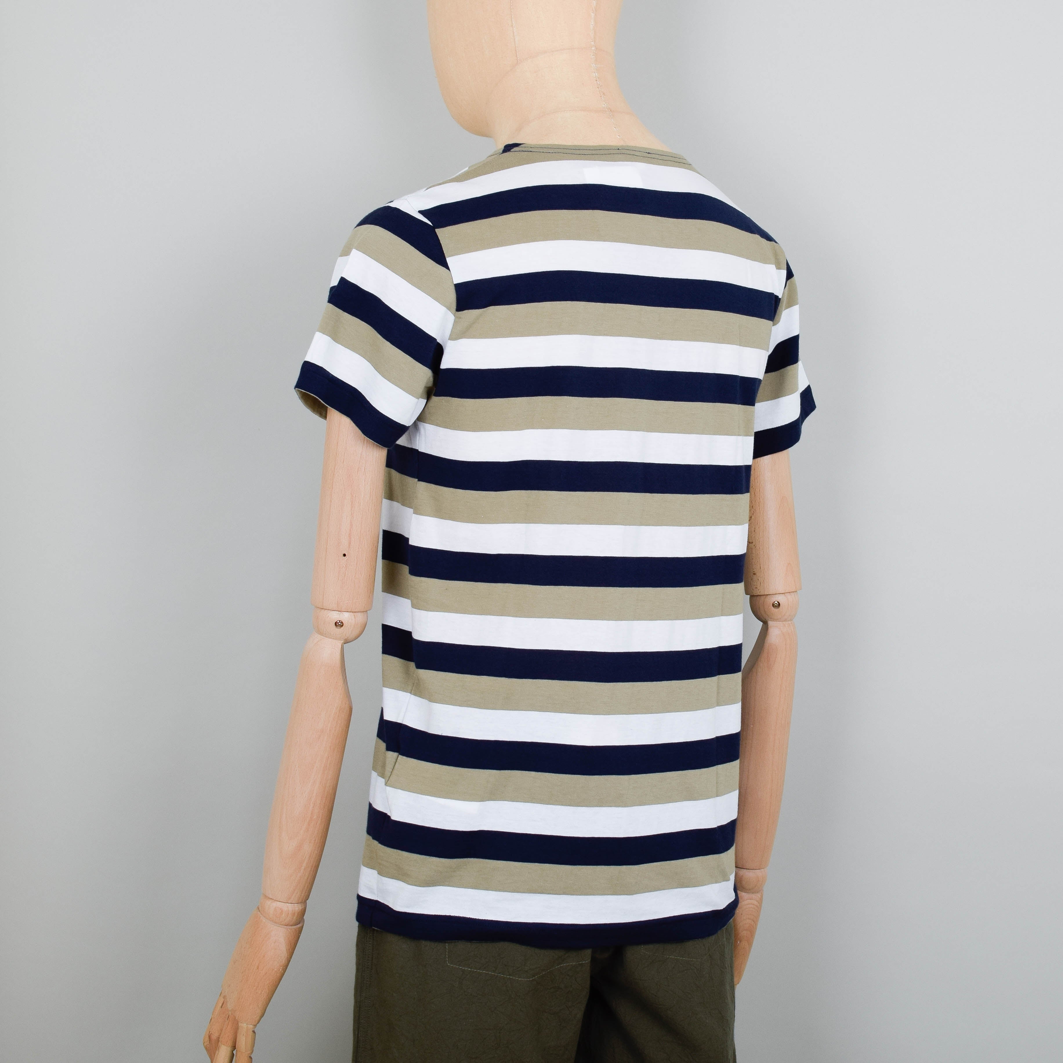 Armor Lux Short Sleeve Sailor T-Shirt - Green Stripe