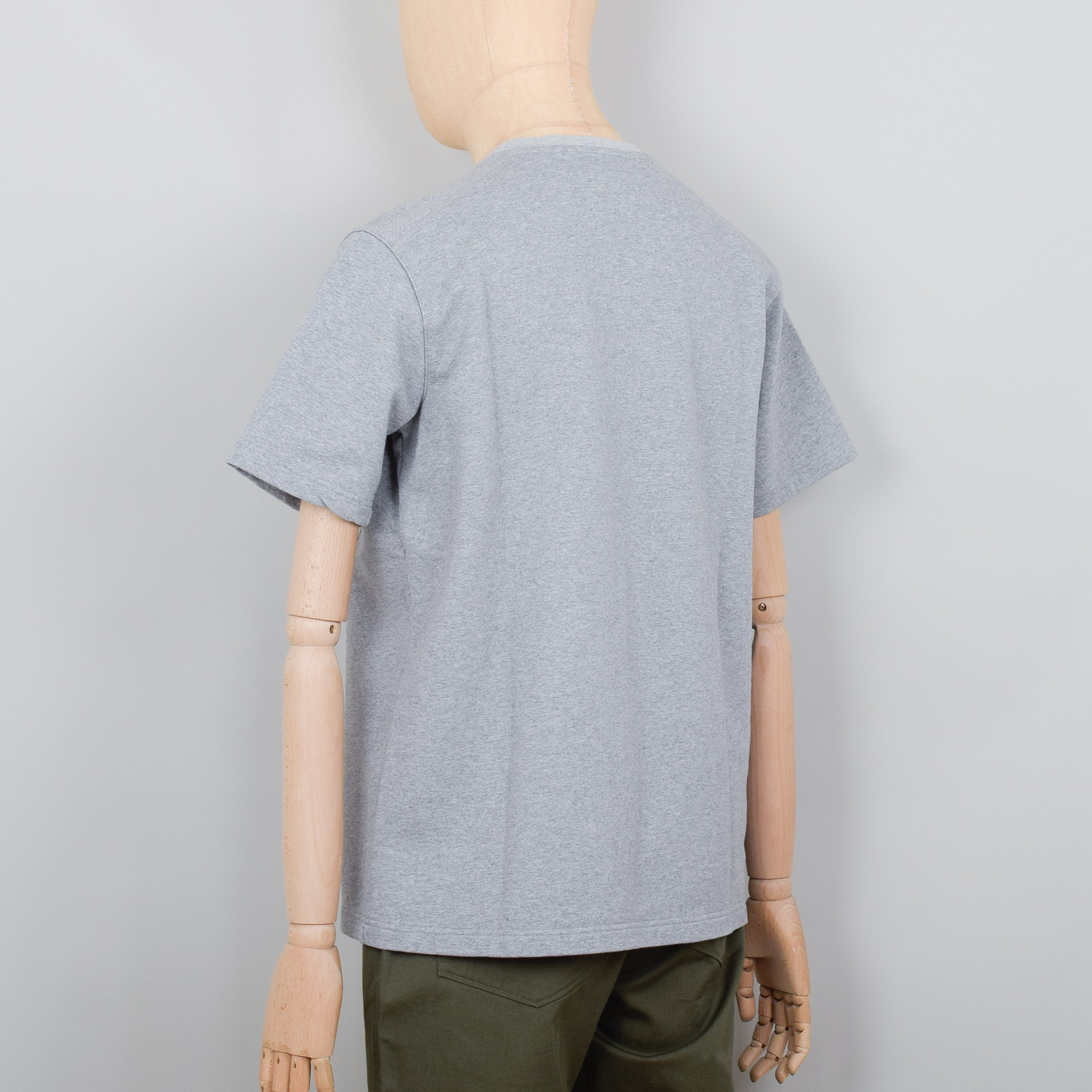 Universal Works Big Pocket Tee - Grey Marl