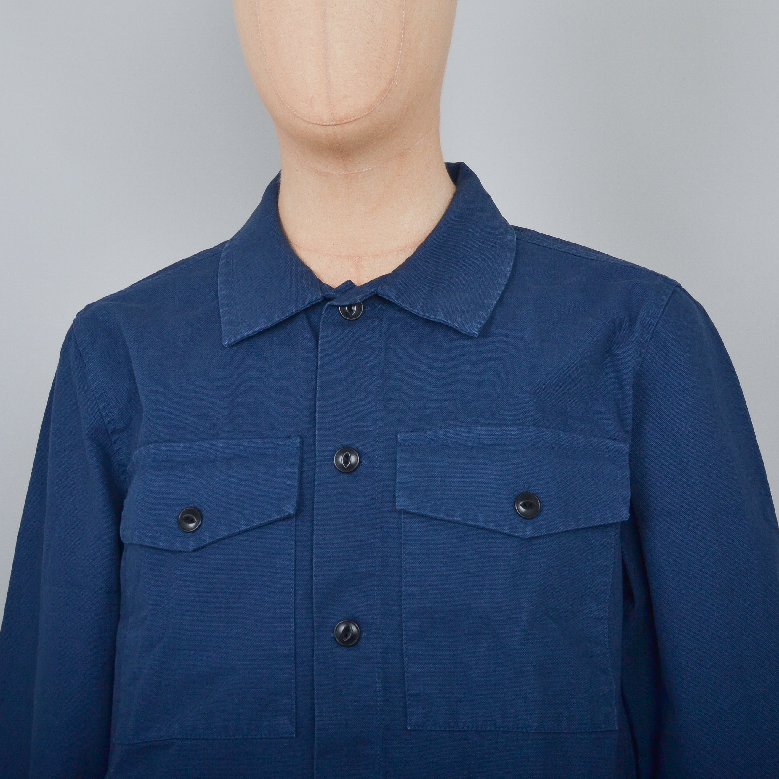 Nudie Jeans Colin Canvas Overshirt - Indigo Blue