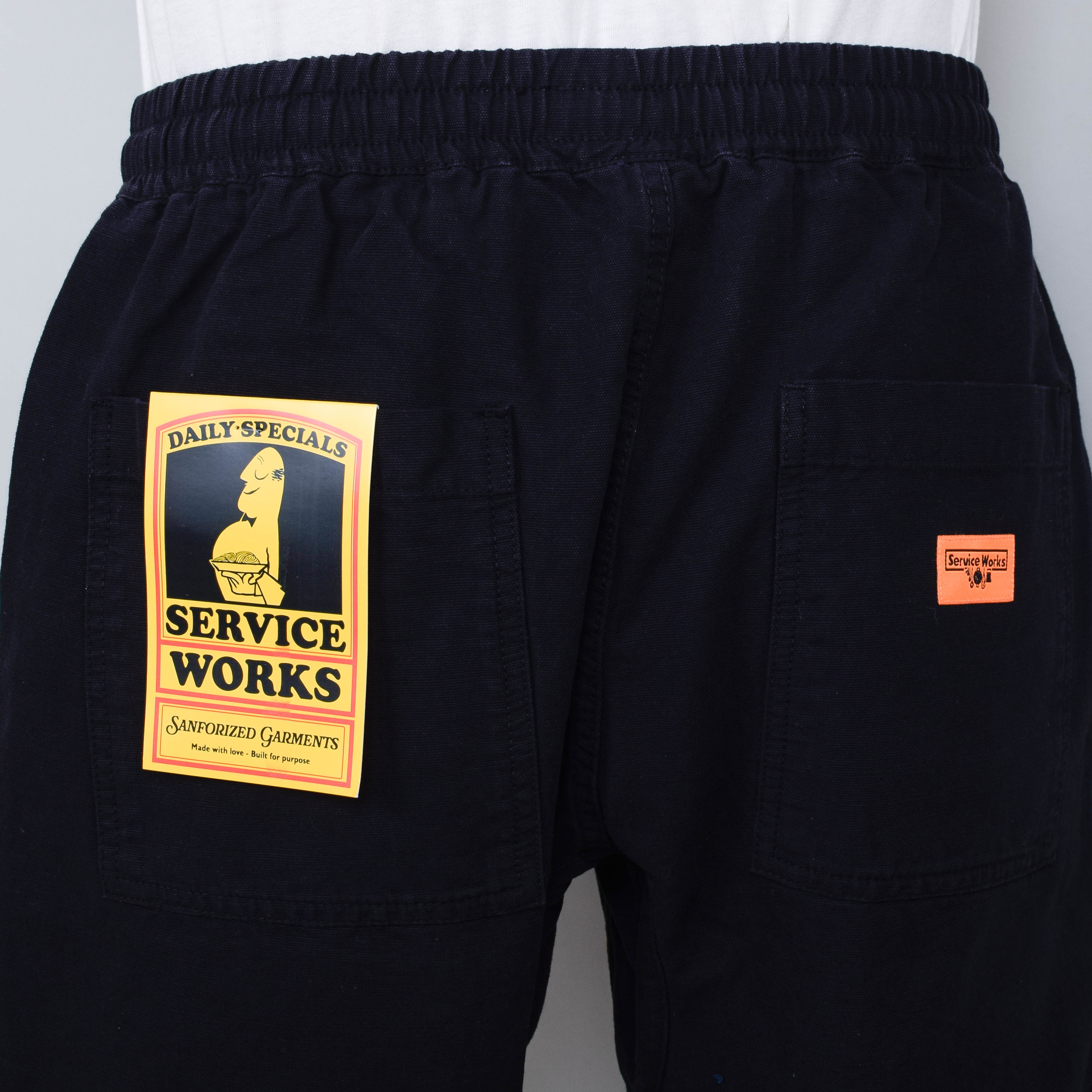 Service Works Classic Canvas Chef Shorts - Black