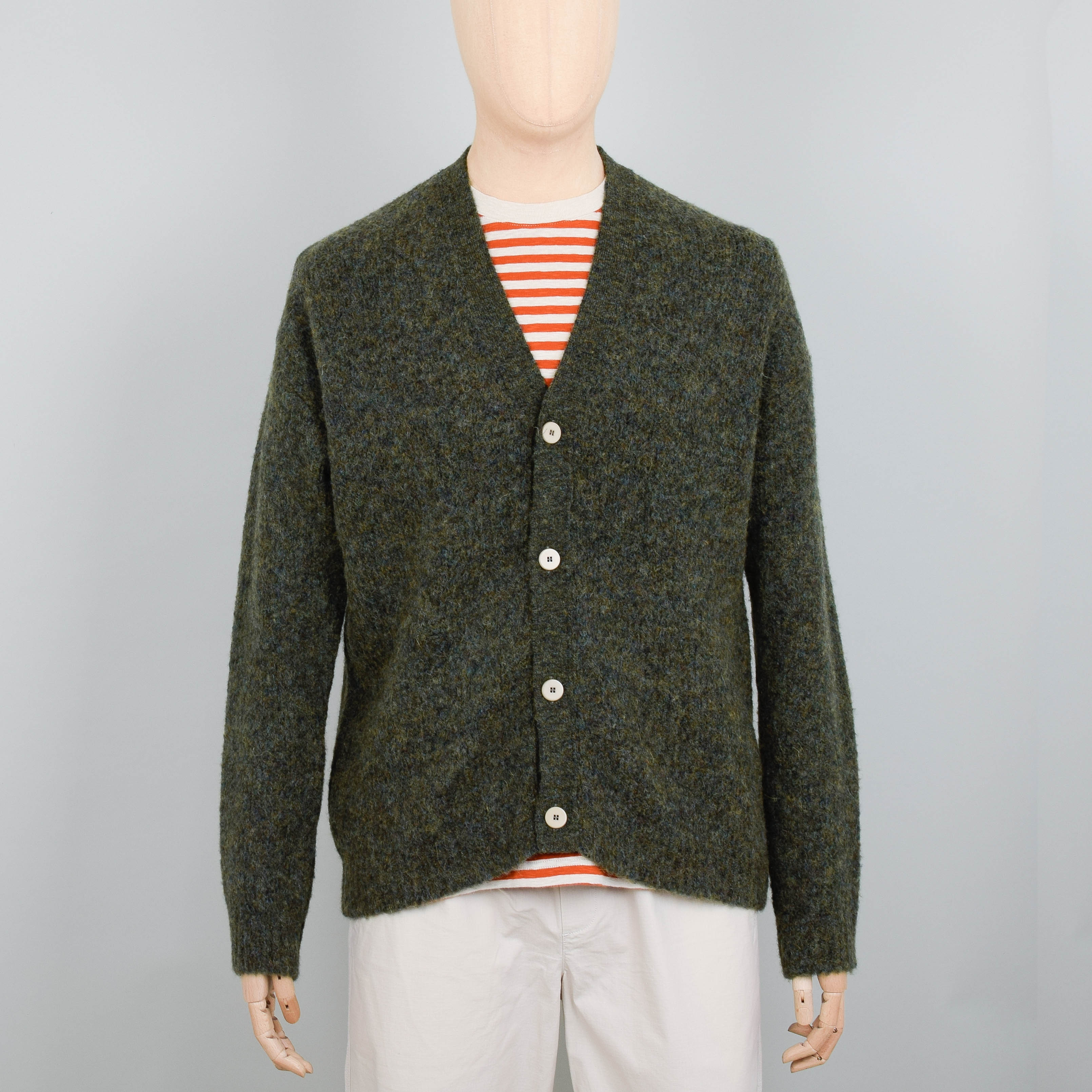 Folk Signal Cardigan - Olive