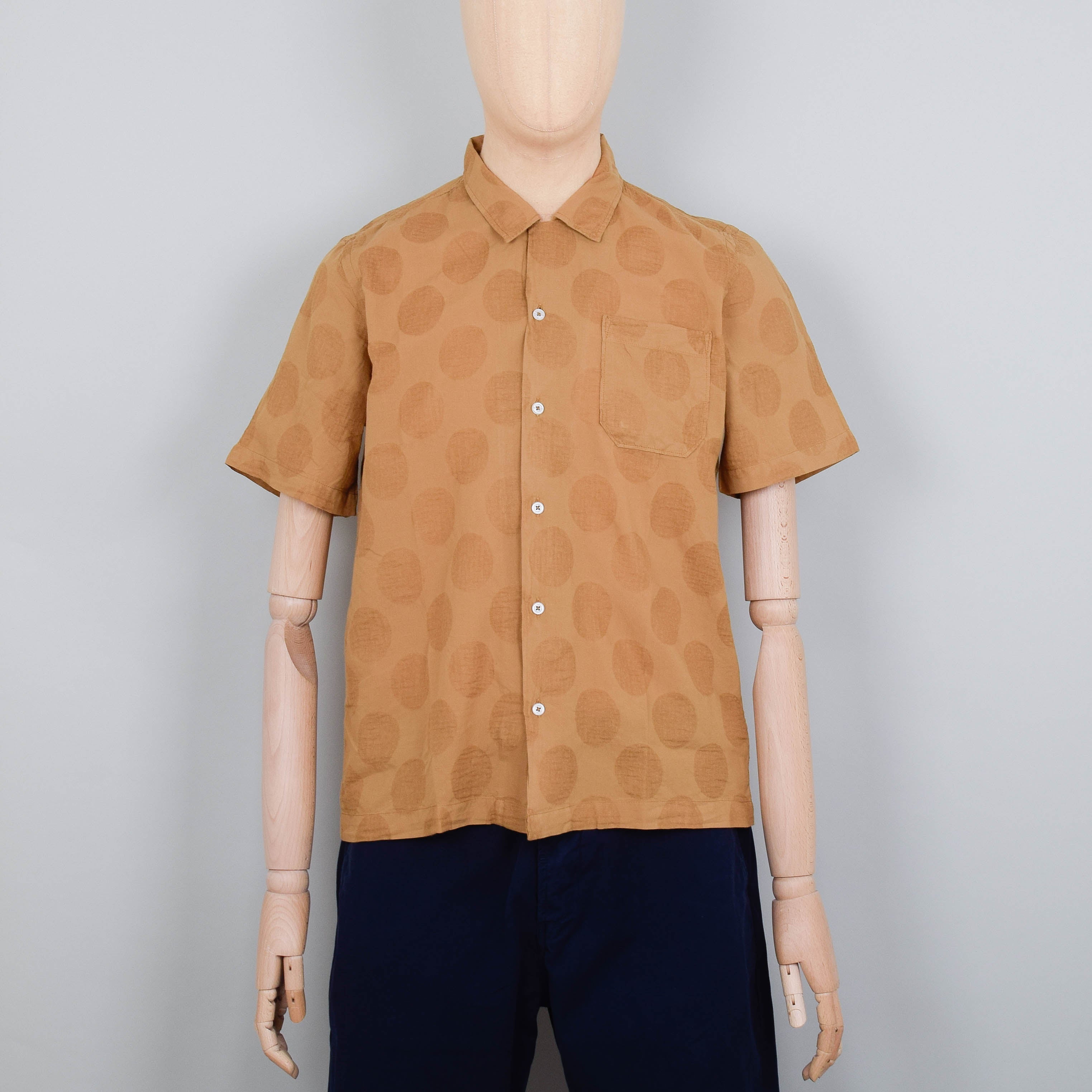 Universal Works Road Shirt Dot Cotton - Cumin