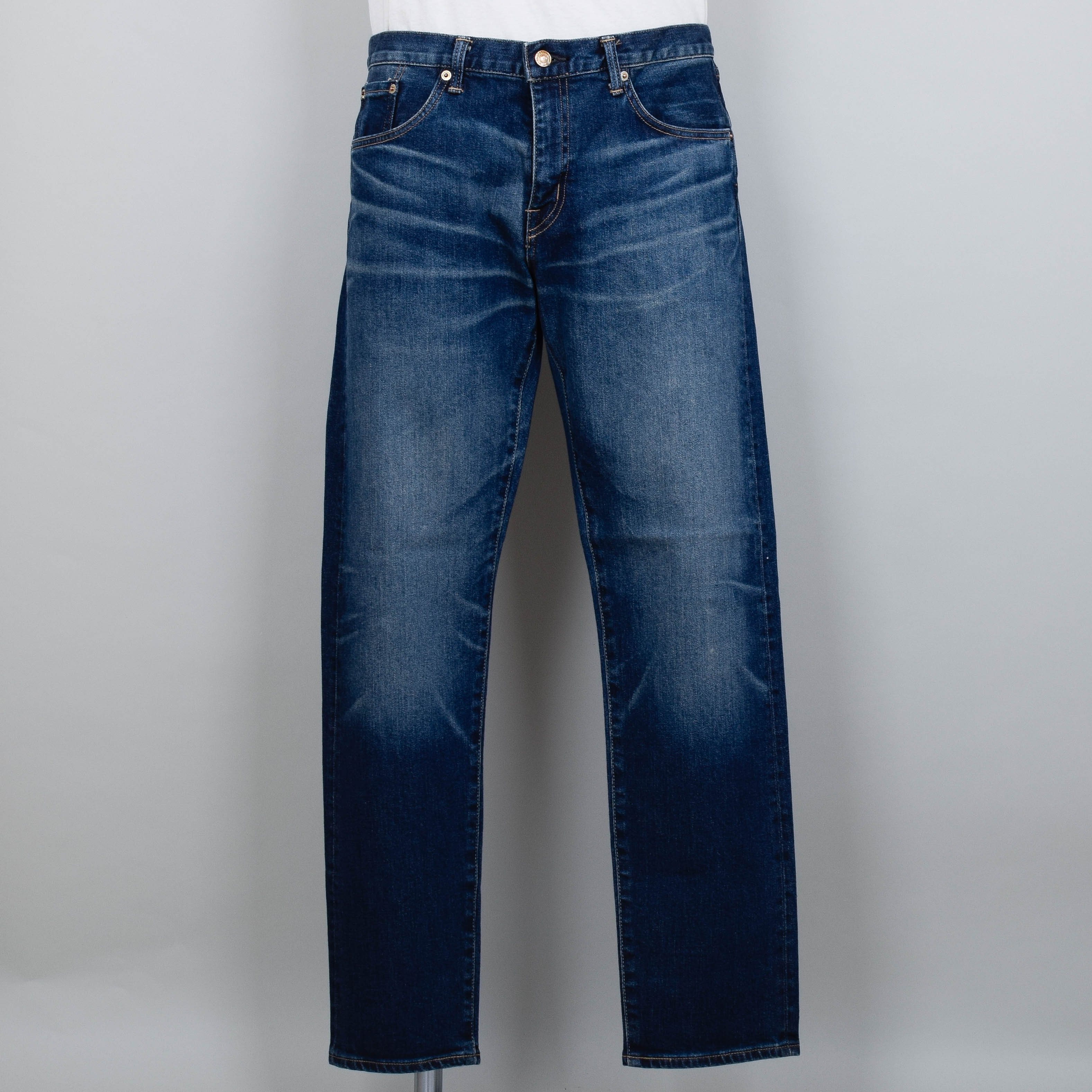 Edwin Regular Tapered Kaihara - Mid Dark Used, Green x White Selvage