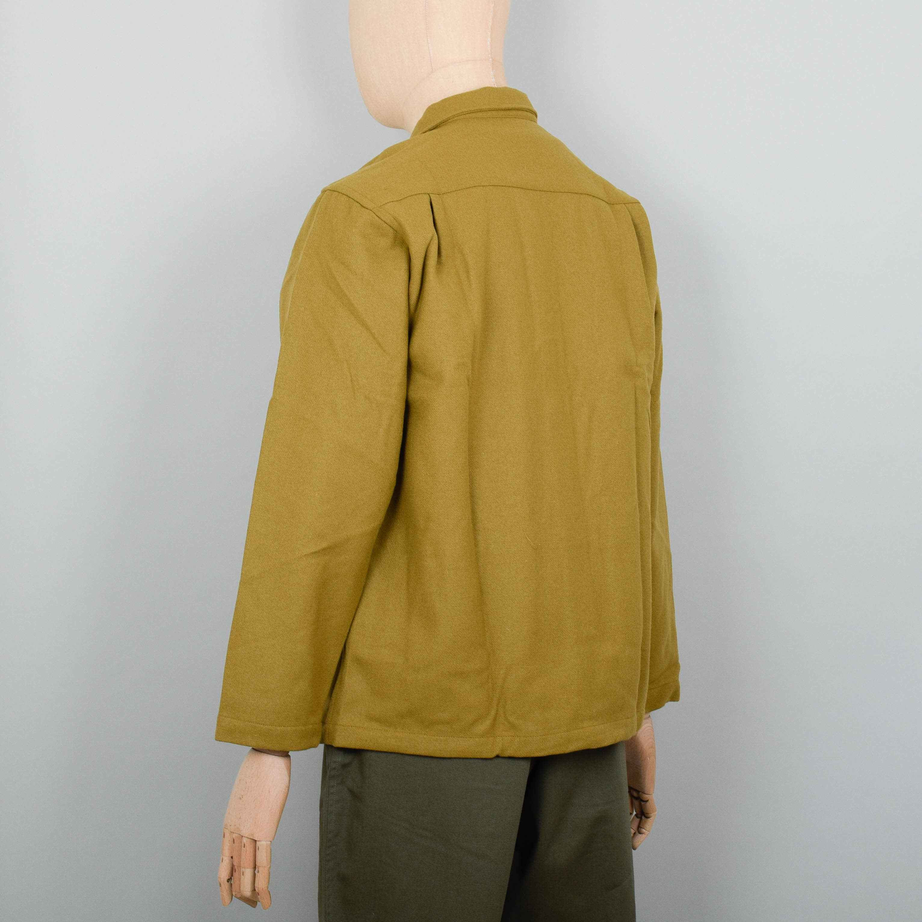 Universal Works Easy Overshirt Melton - Mustard