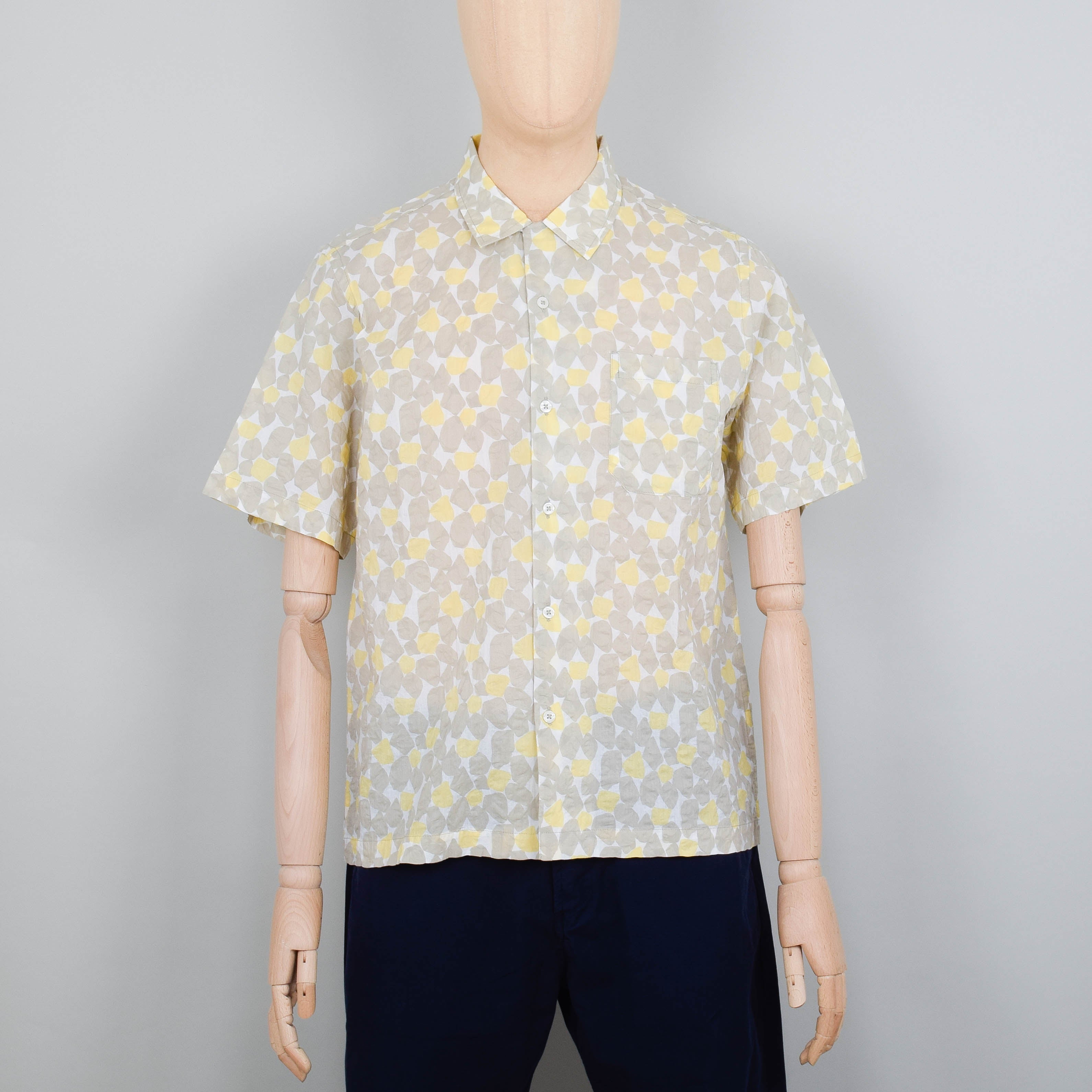 Universal Works Road Shirt Takihyo Print - Yellow