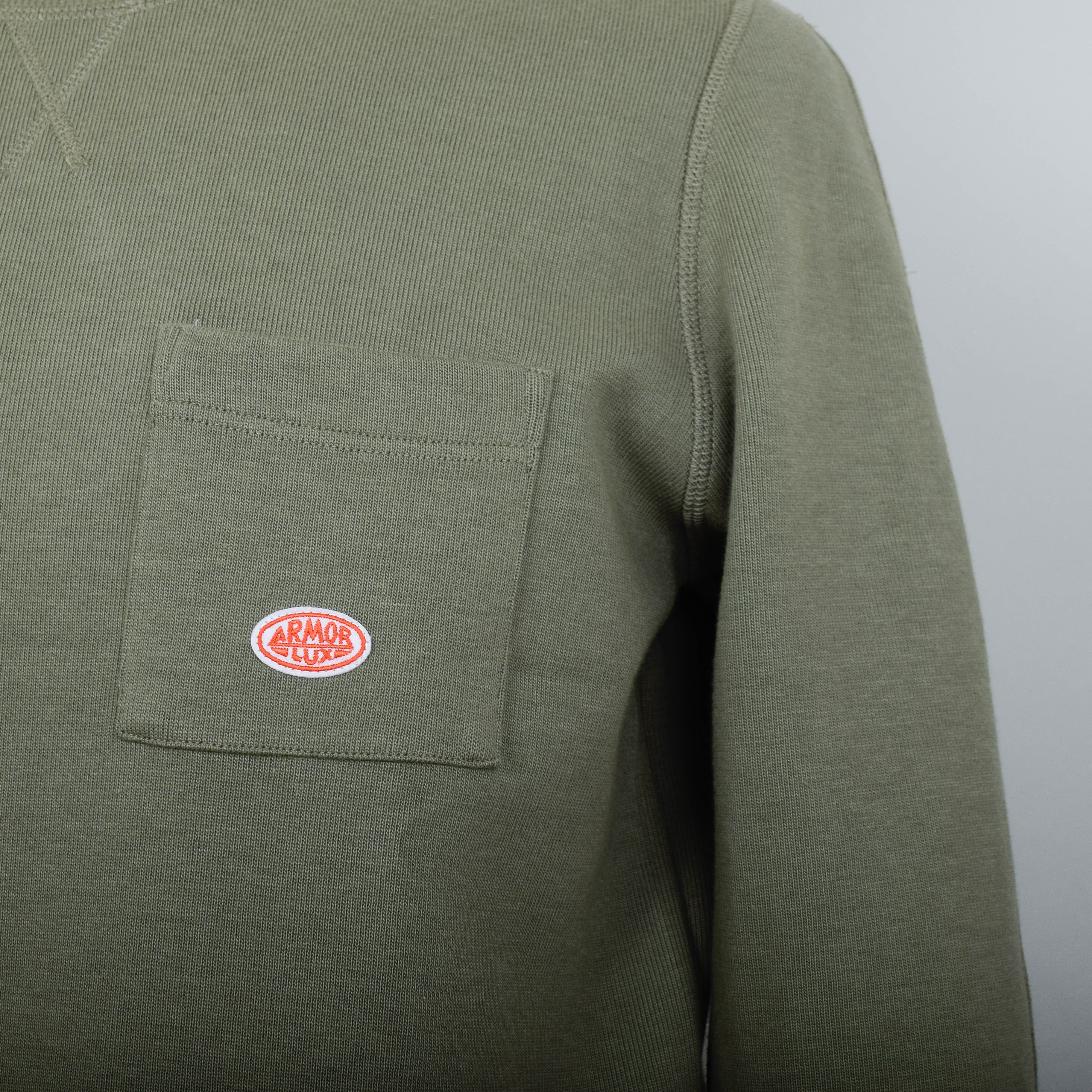 Armor Lux Sweatshirt With Pocket - Military Khaki