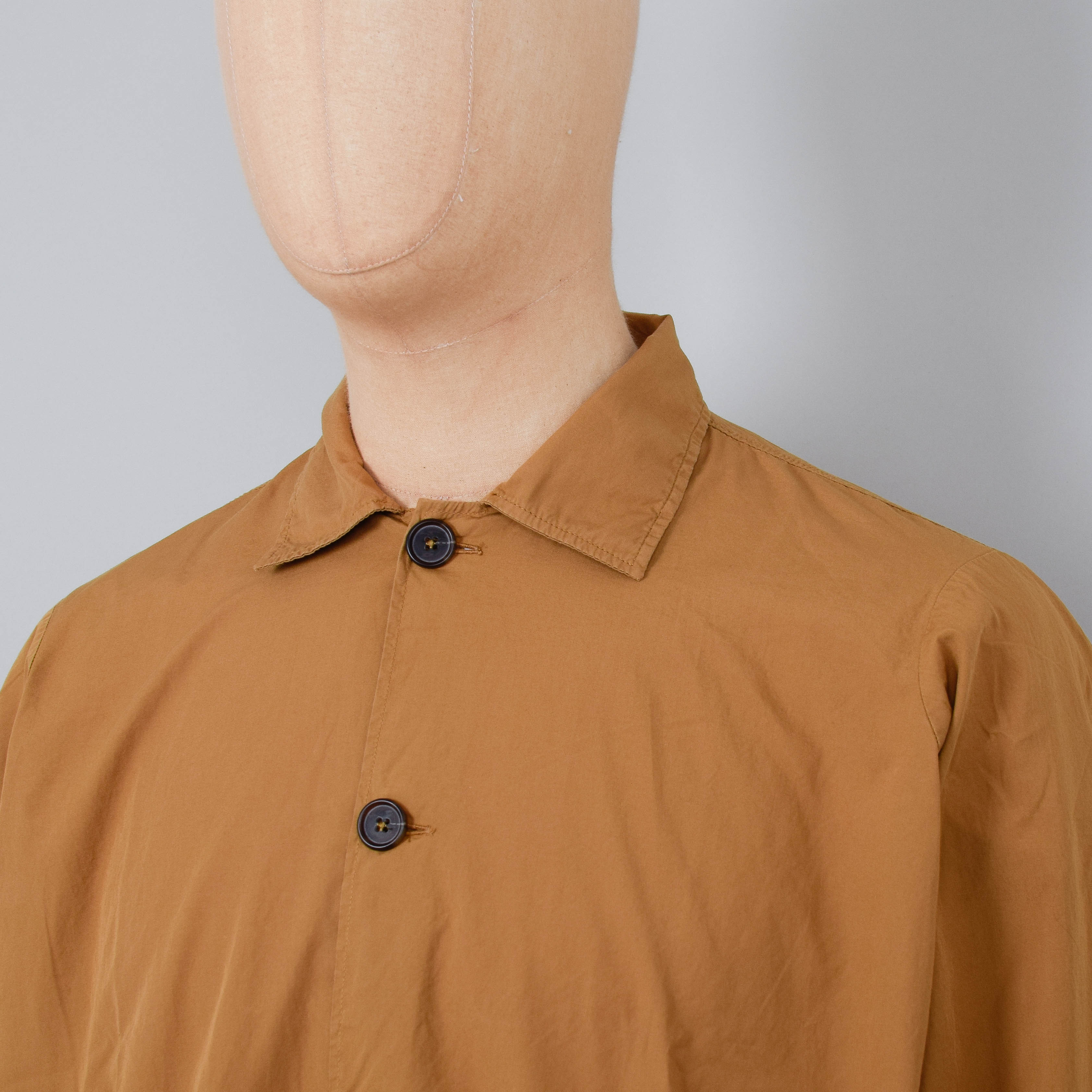 Universal Works Travail Shirt Organic Fine Poplin - Cumin