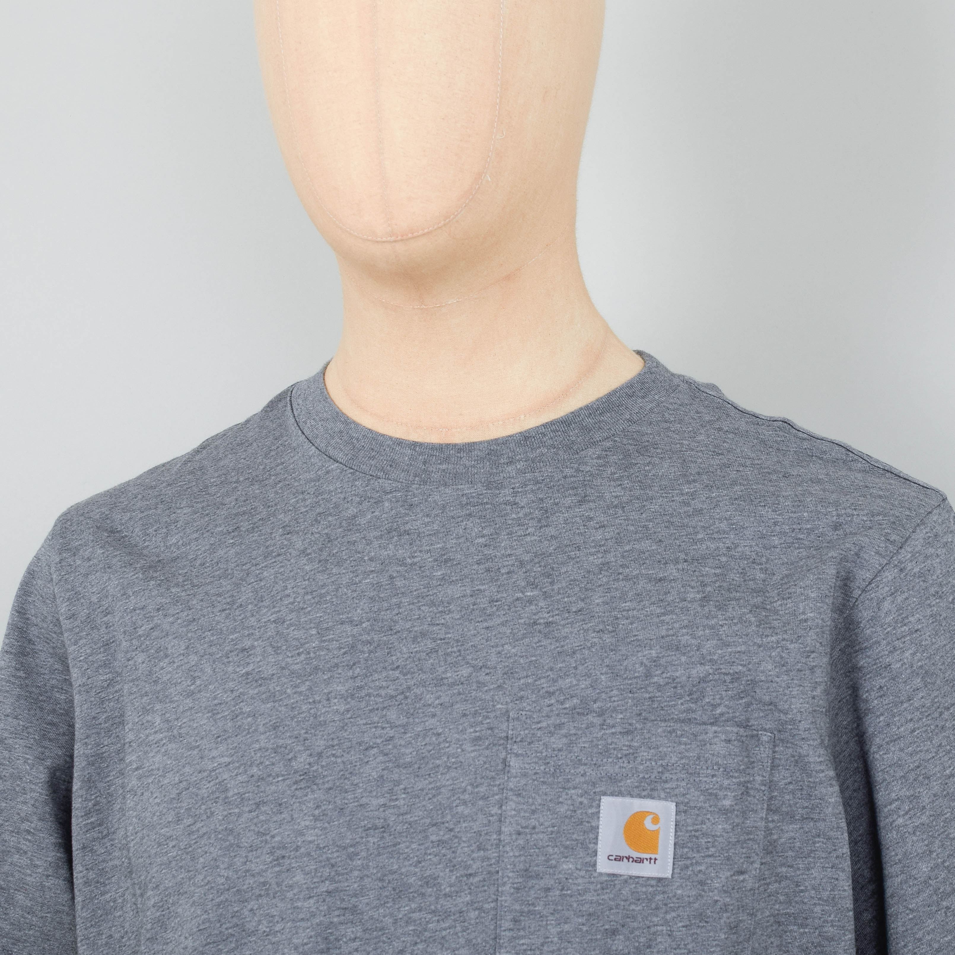 Carhartt WIP S/S Pocket T-Shirt - Heather Grey