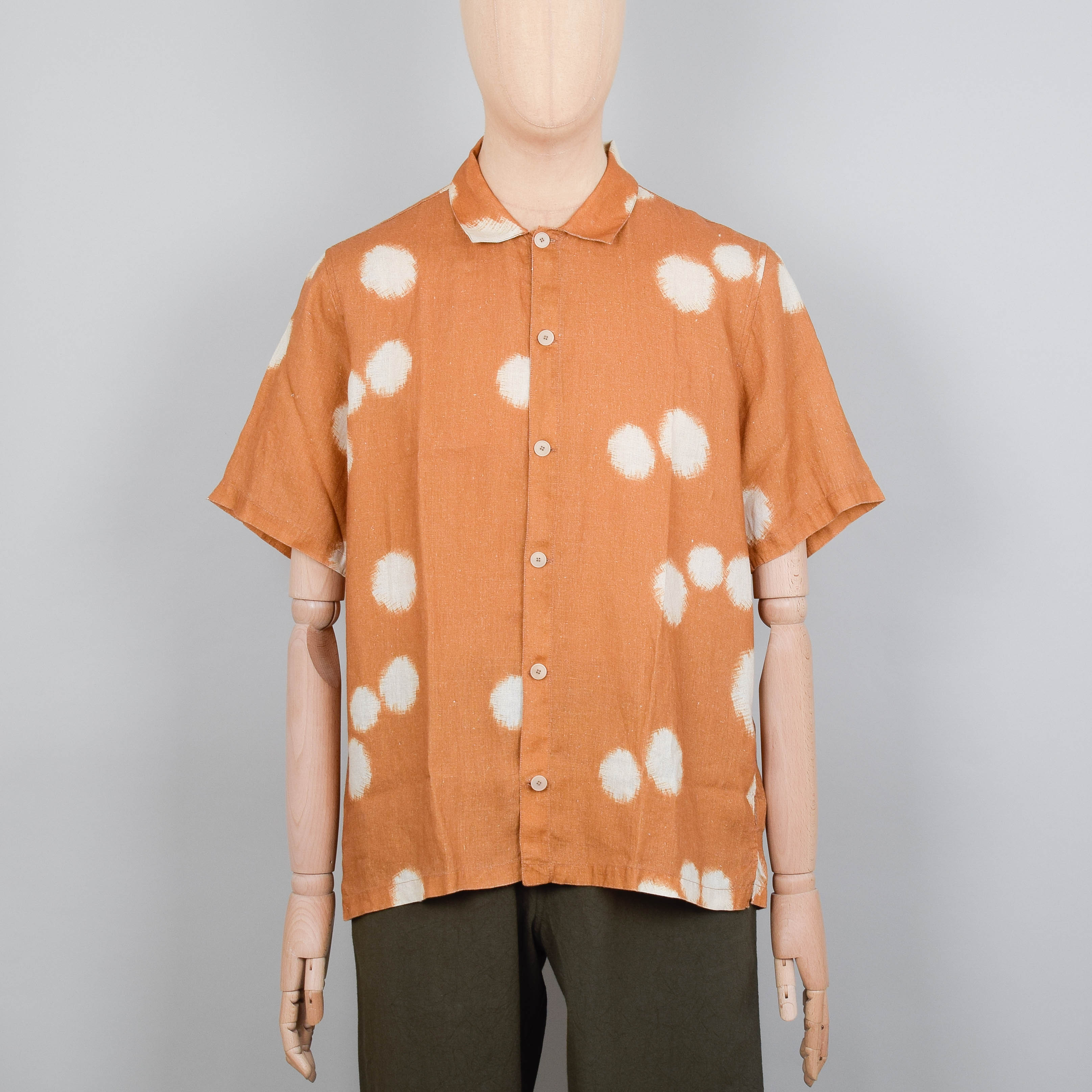 Folk Gabe Shirt - Ochre Dot Print