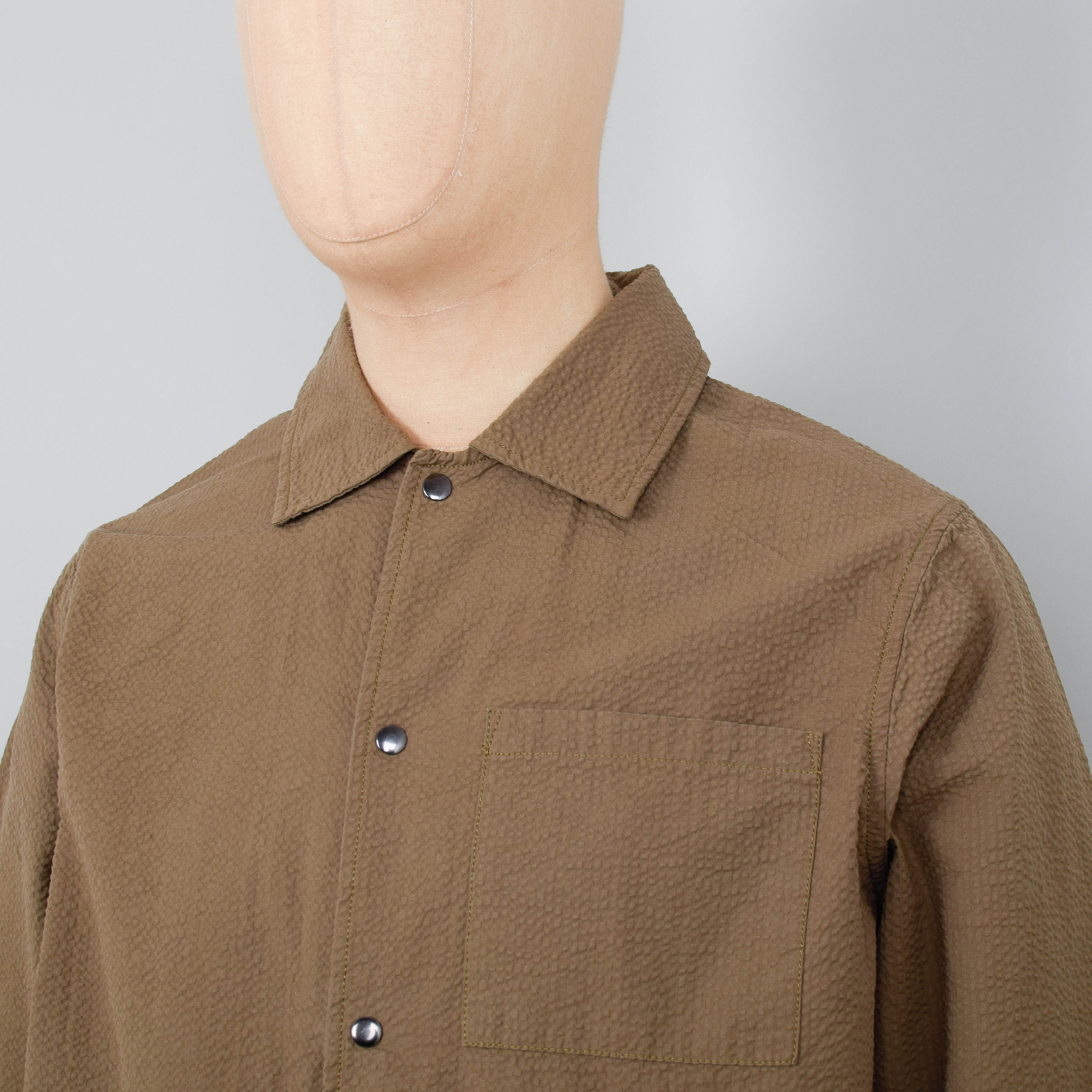 Universal Works Porto Jacket Seersucker - Olive