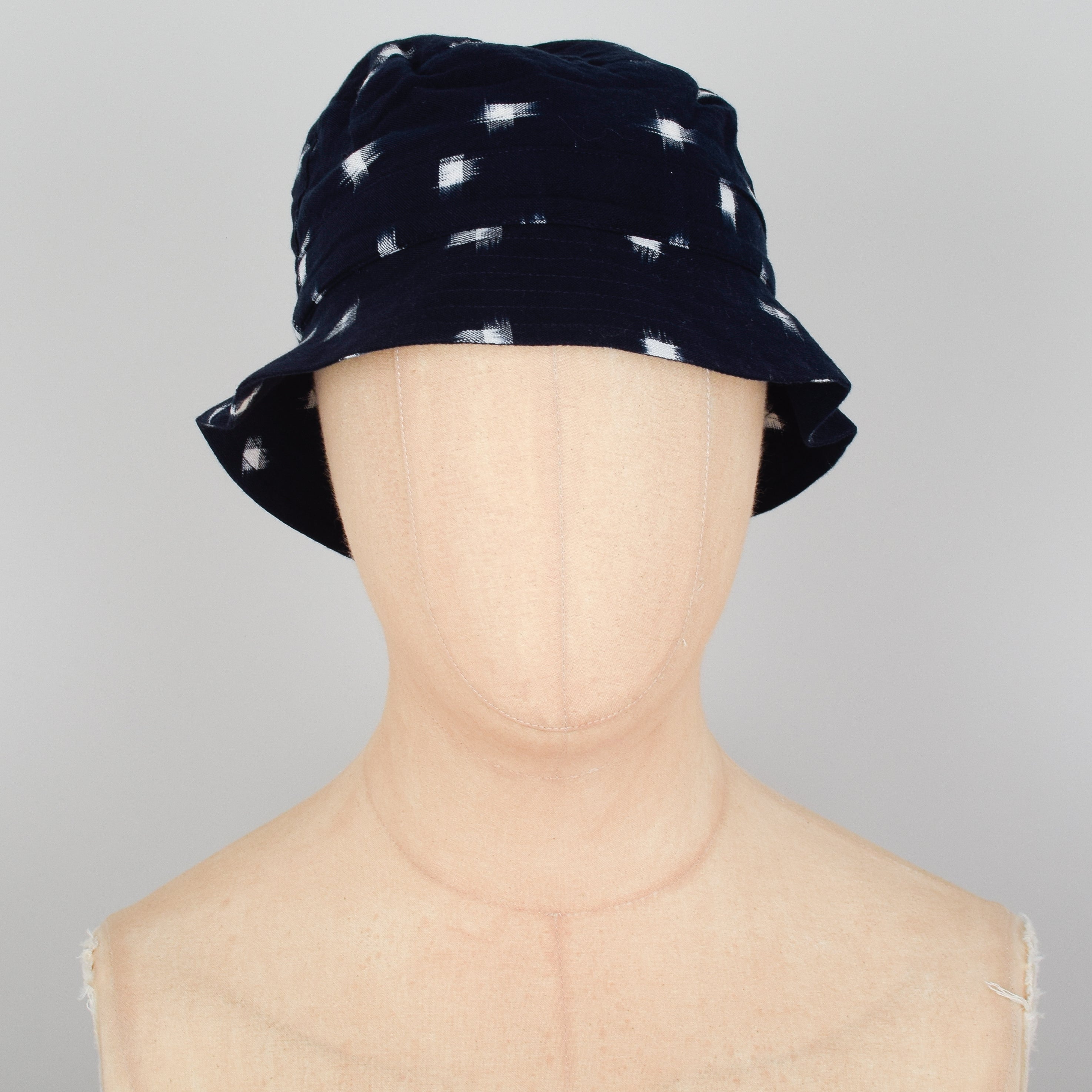 Universal Works Bucket Hat Ikat - Navy