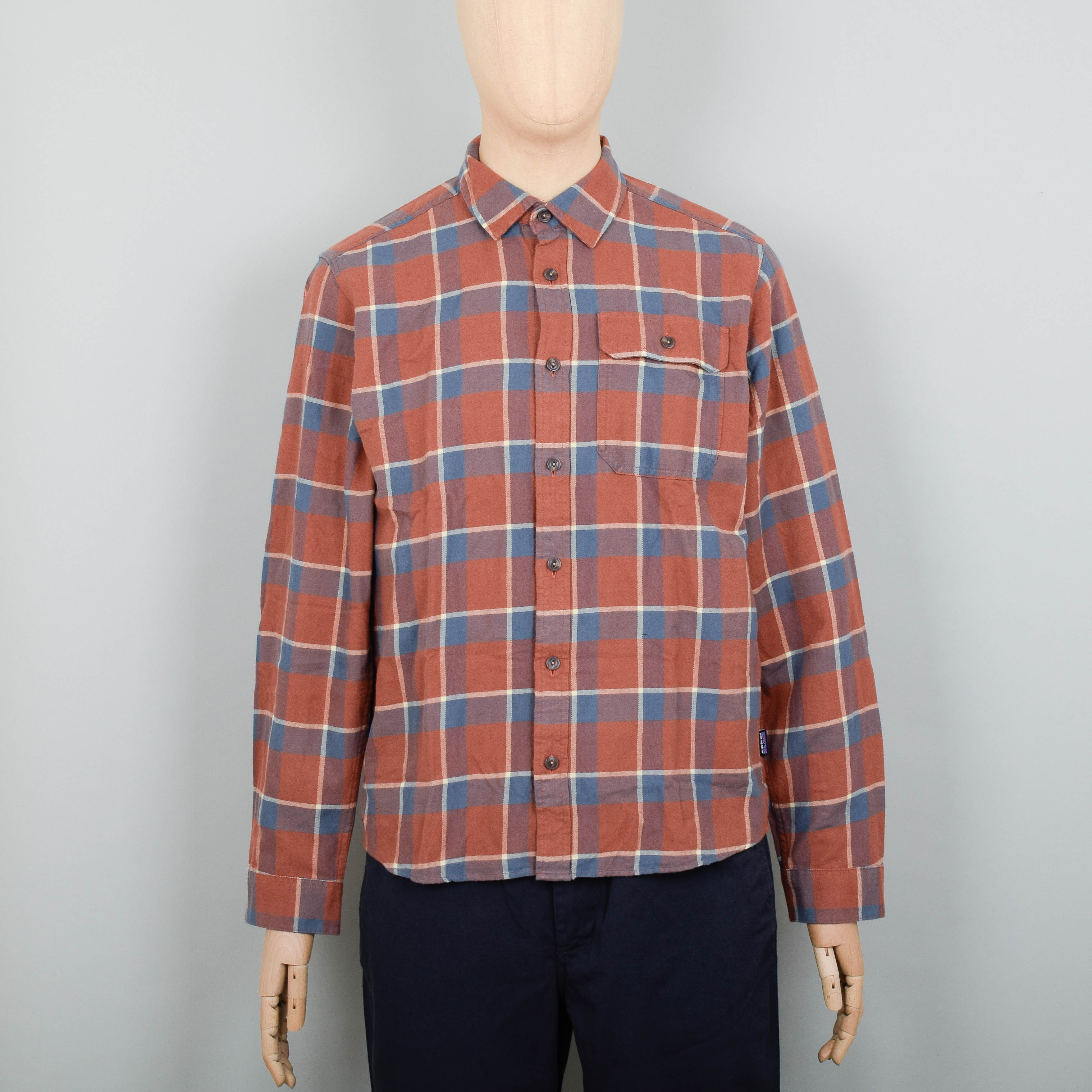 Patagonia Fjord Flannel Shirt Light Weight - Sisu Brown