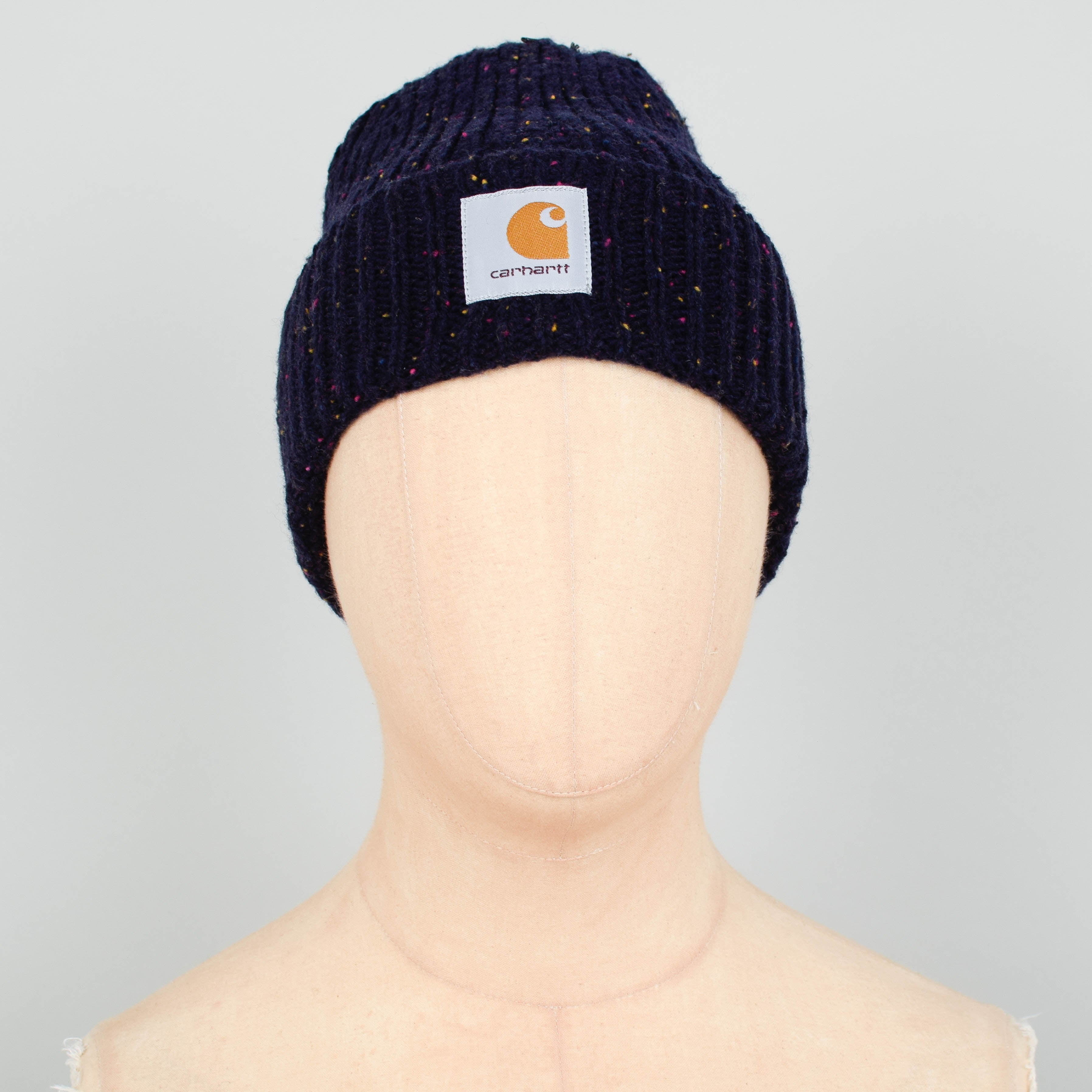 Carhartt WIP Anglistic Beanie - Speckled Dark Navy Heather