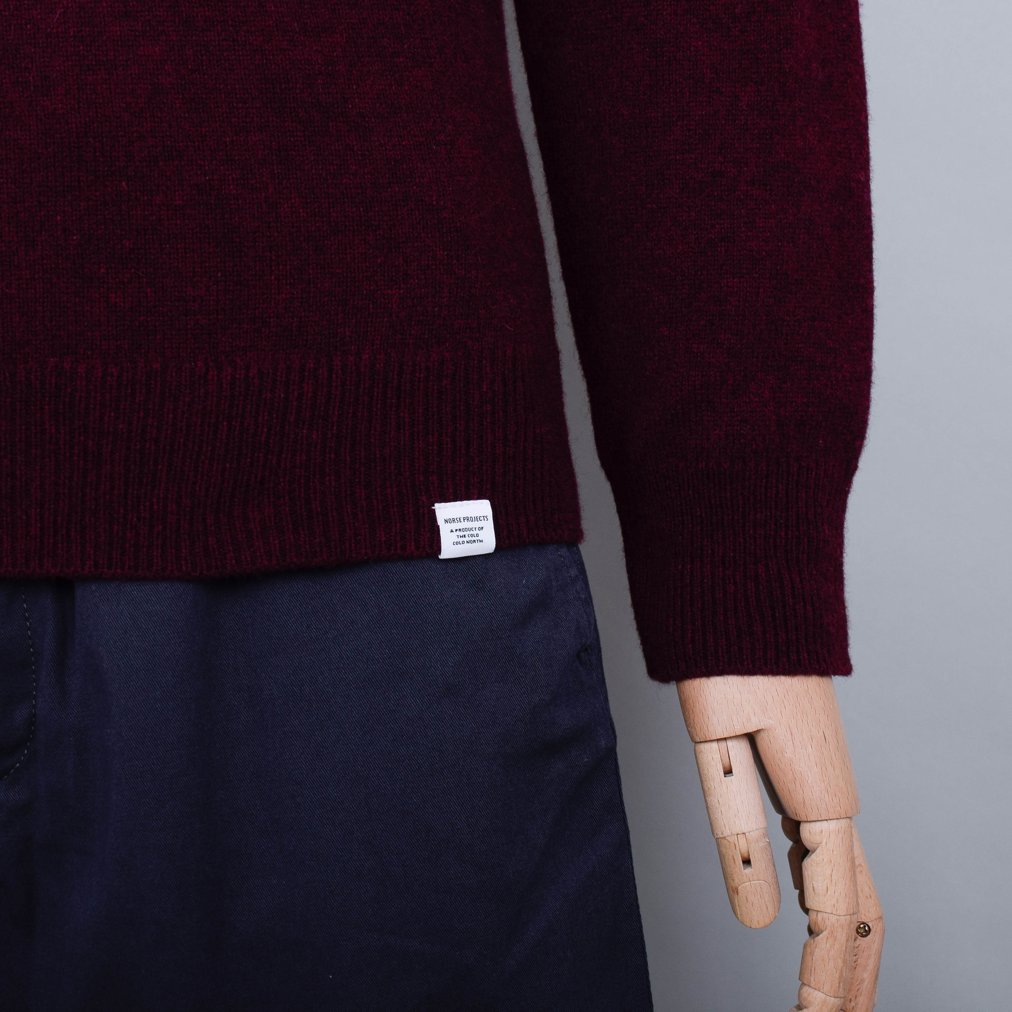 Norse Projects Sigfred Lambswool - Burgundy