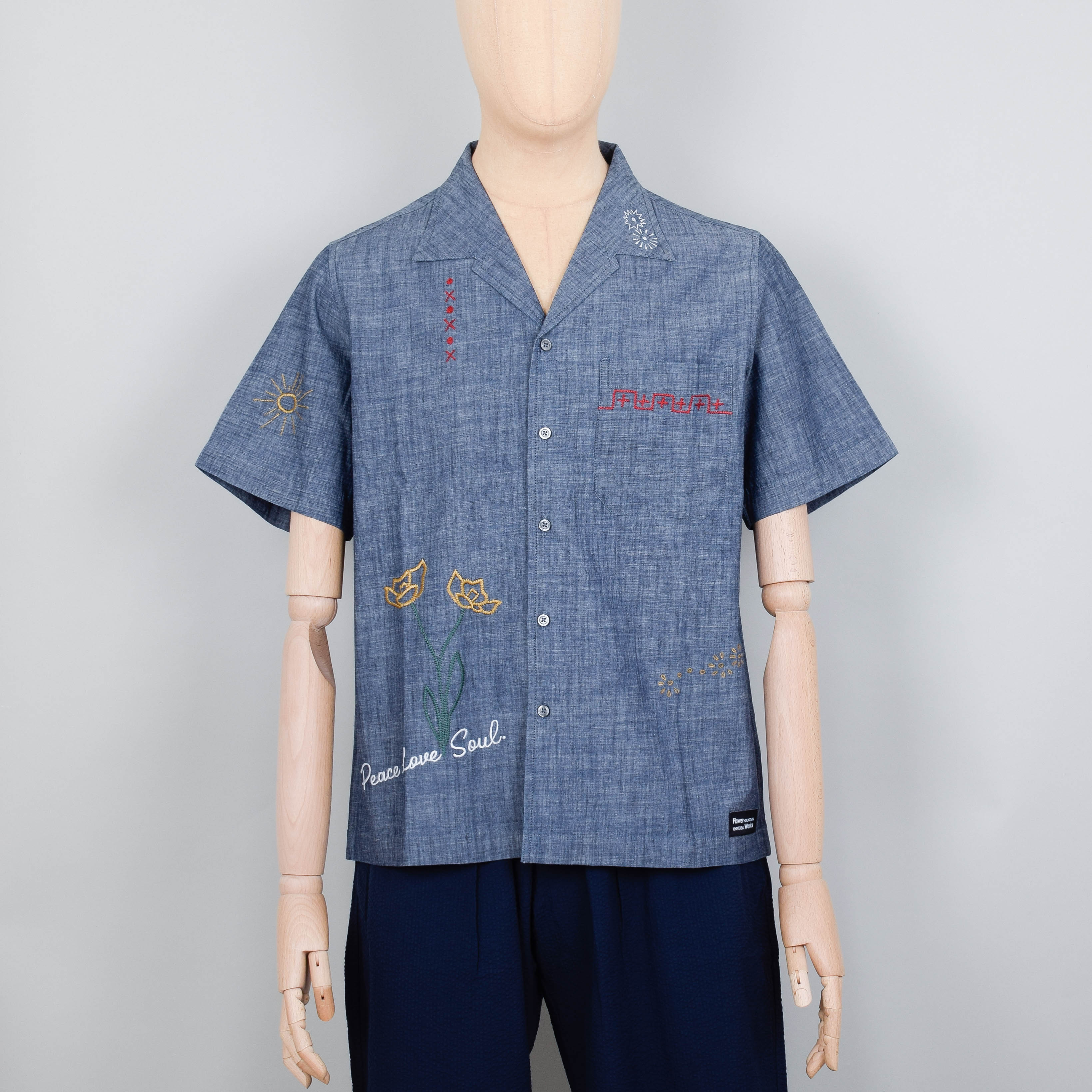 Universal Works Minari Shirt Chambray - Indigo