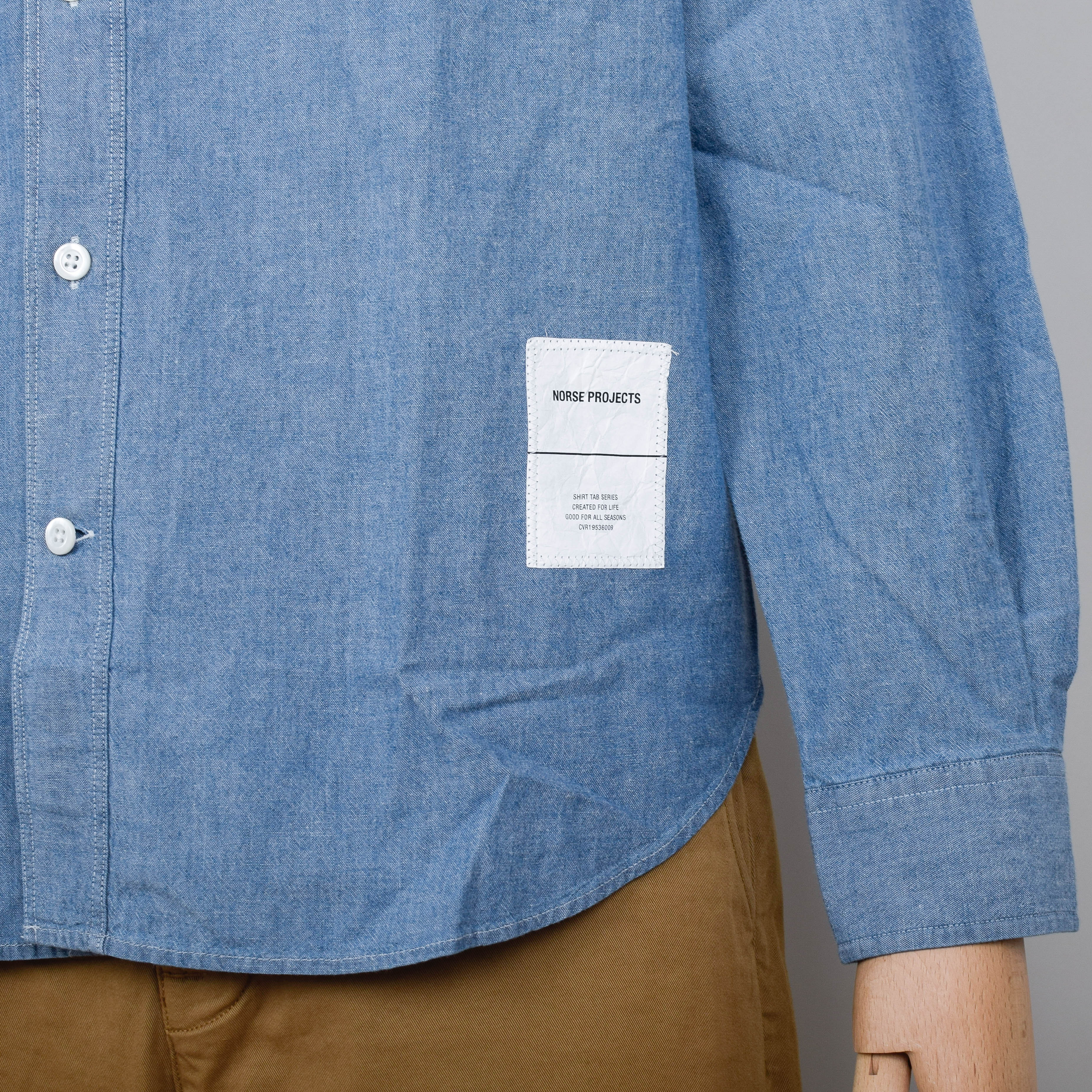 Norse Projects Silas Chambray Tab Shirt - Indigo