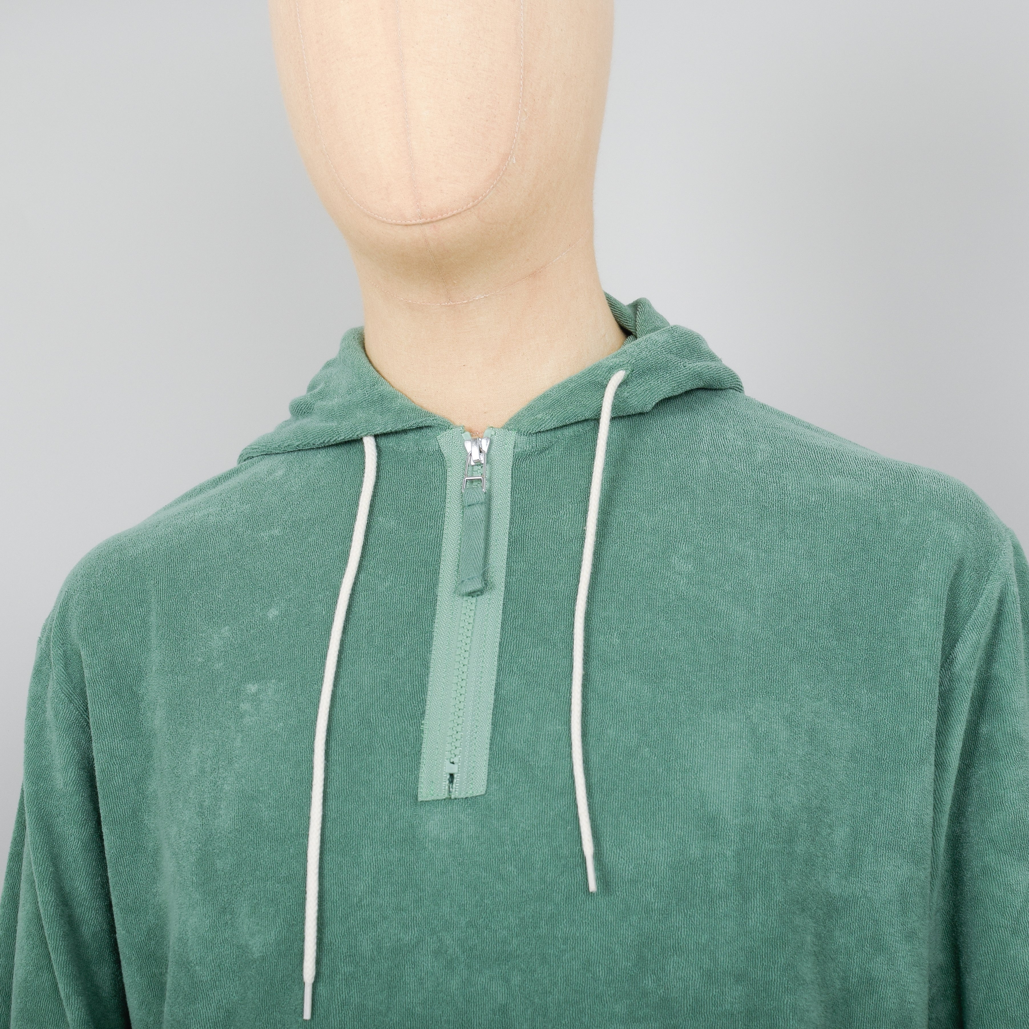 Universal Works Beach Hoody Terry Fleece - Green