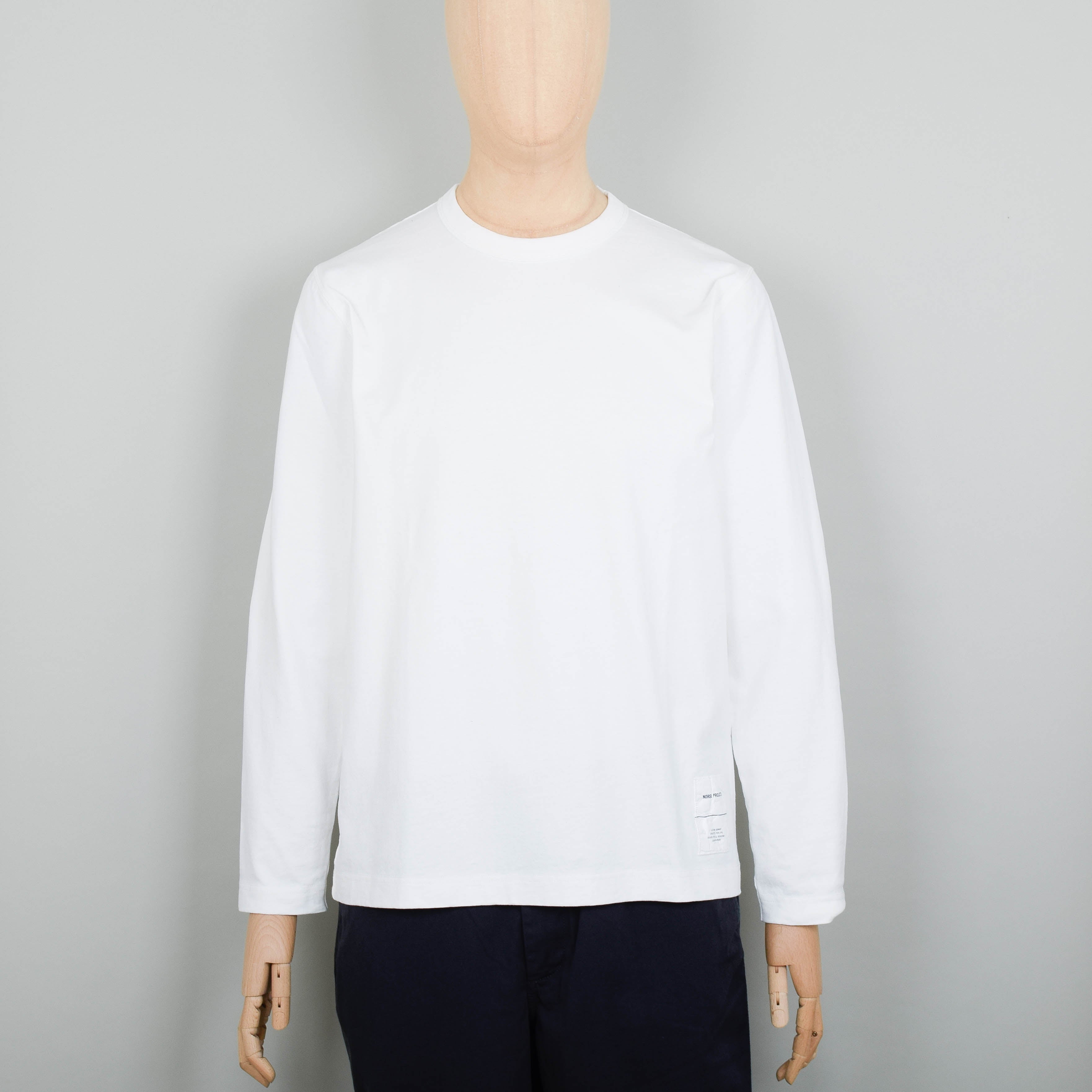 Norse Projects Holger Tab Series LS T-Shirt - White