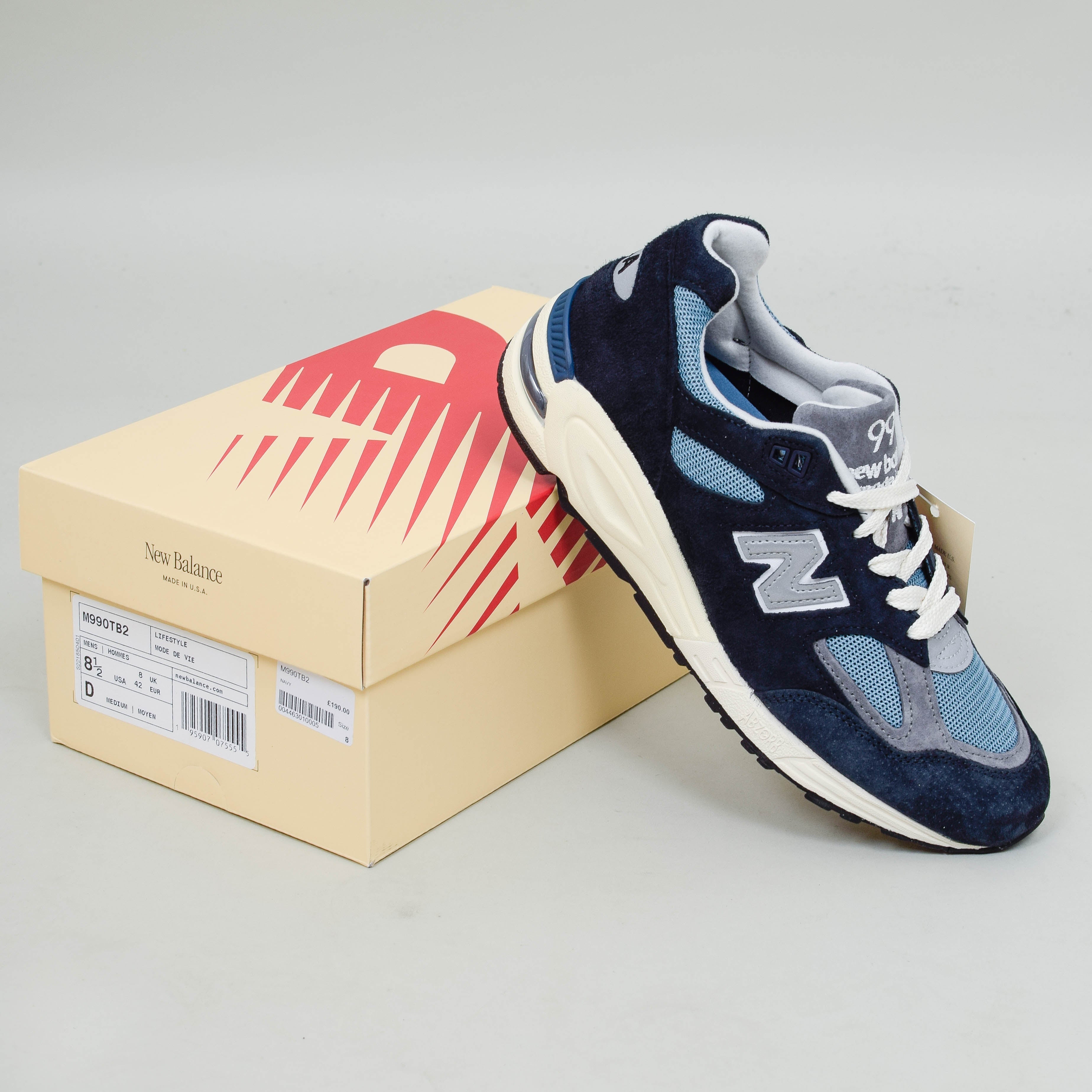 New Balance Made in USA 990v2 - Navy/Castlerock