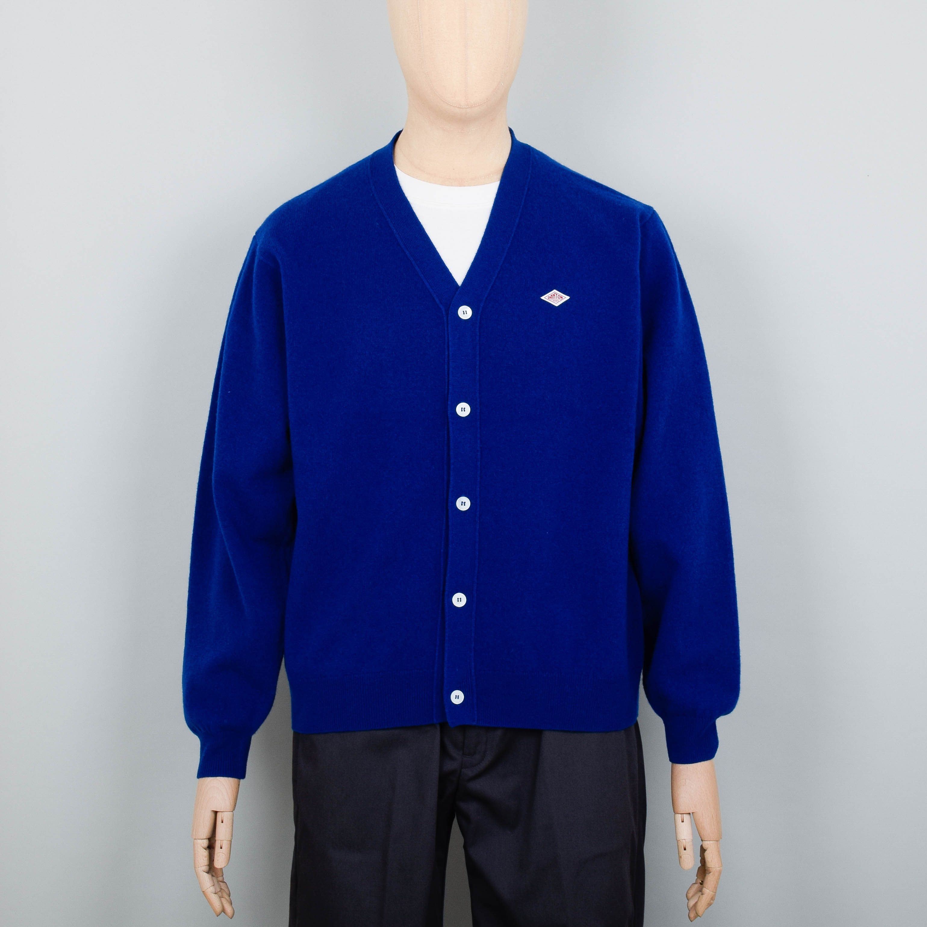 Danton V Neck Cardigan - Royal Blue