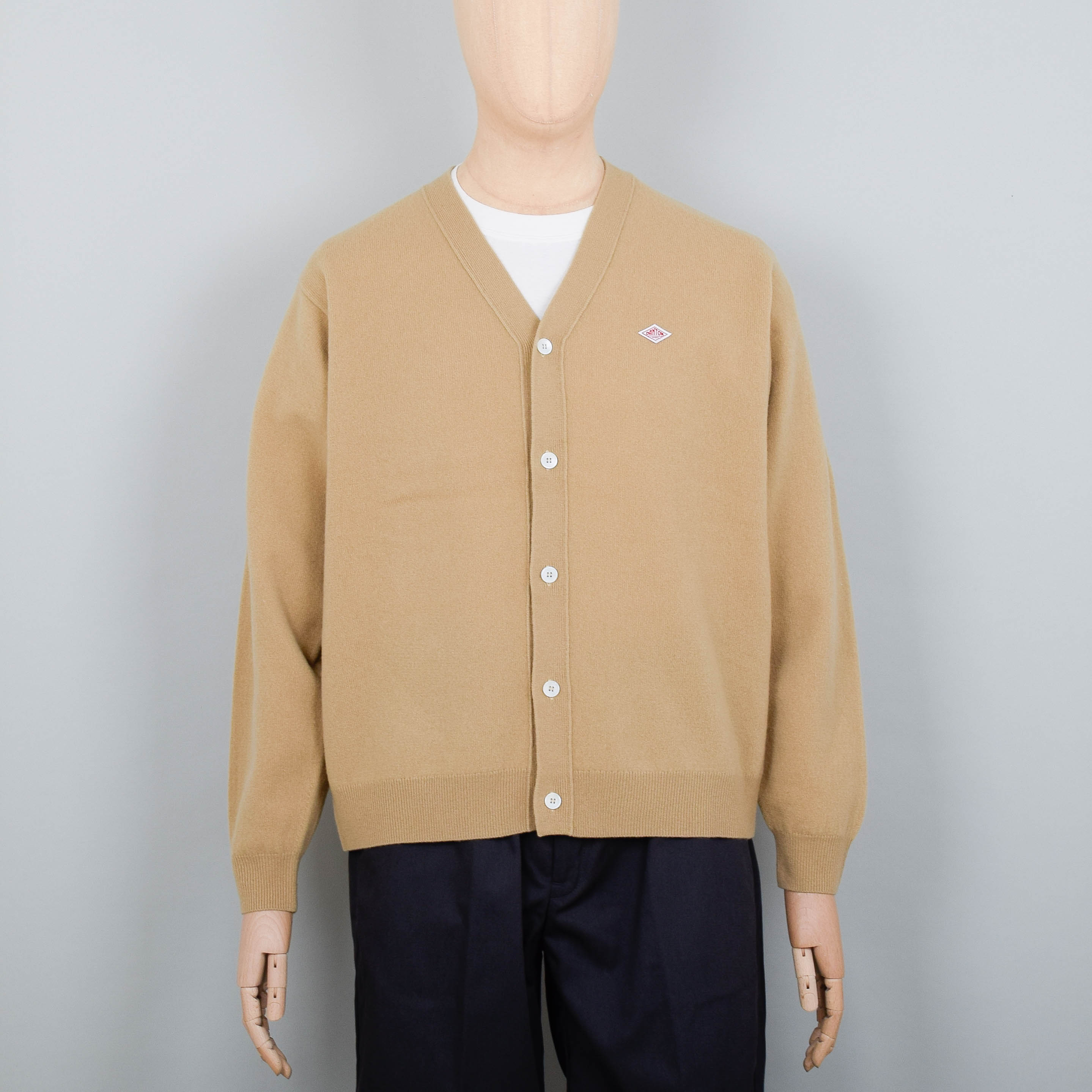 Danton V Neck Cardigan - Camel