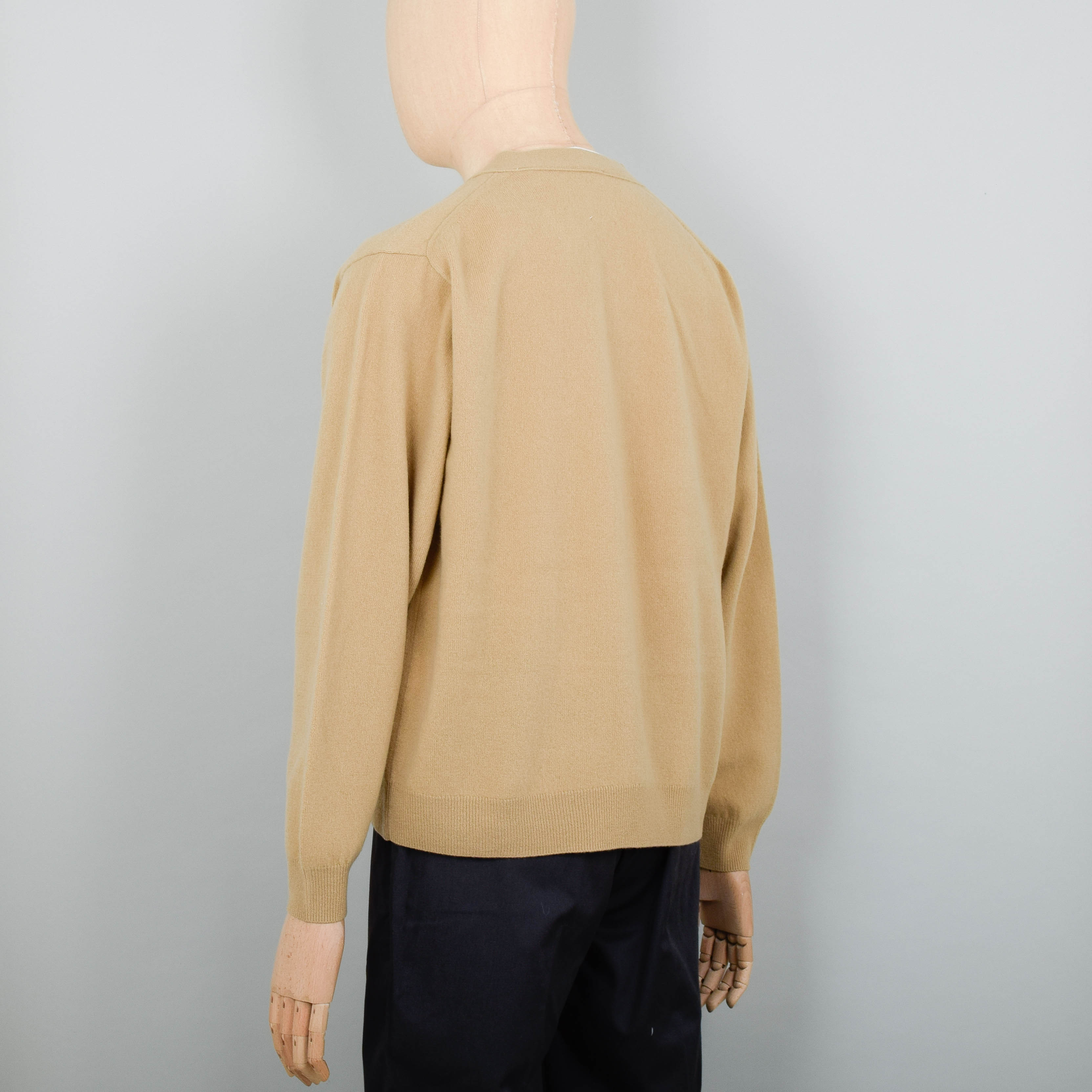 Danton V Neck Cardigan - Camel