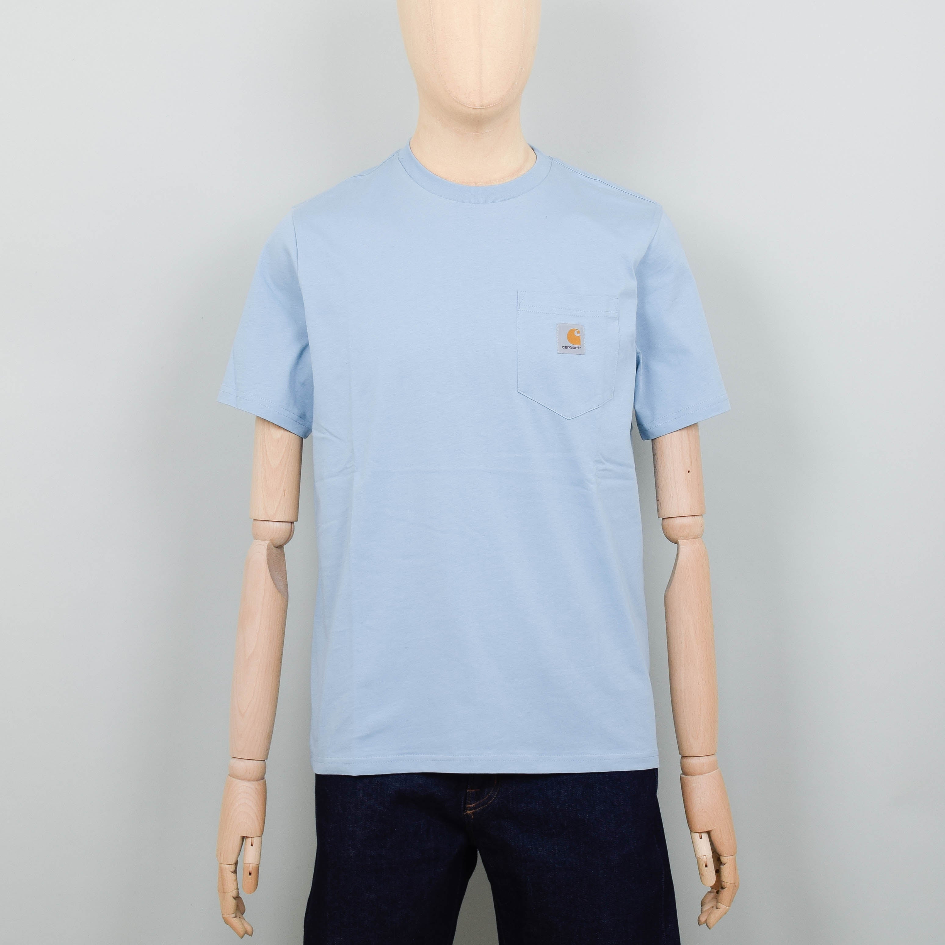 Carhartt WIP S/S Pocket T-Shirt - Misty Sky