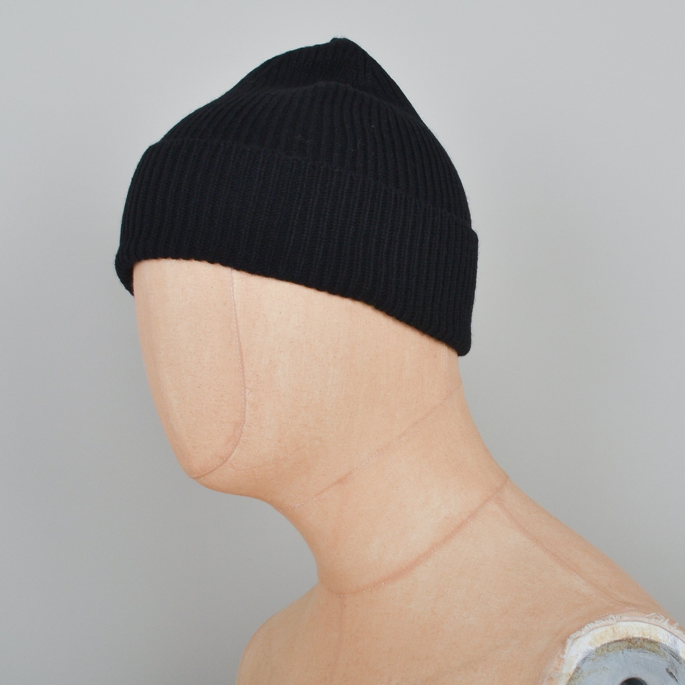 Colorful Standard Merino Wool Beanie - Deep Black