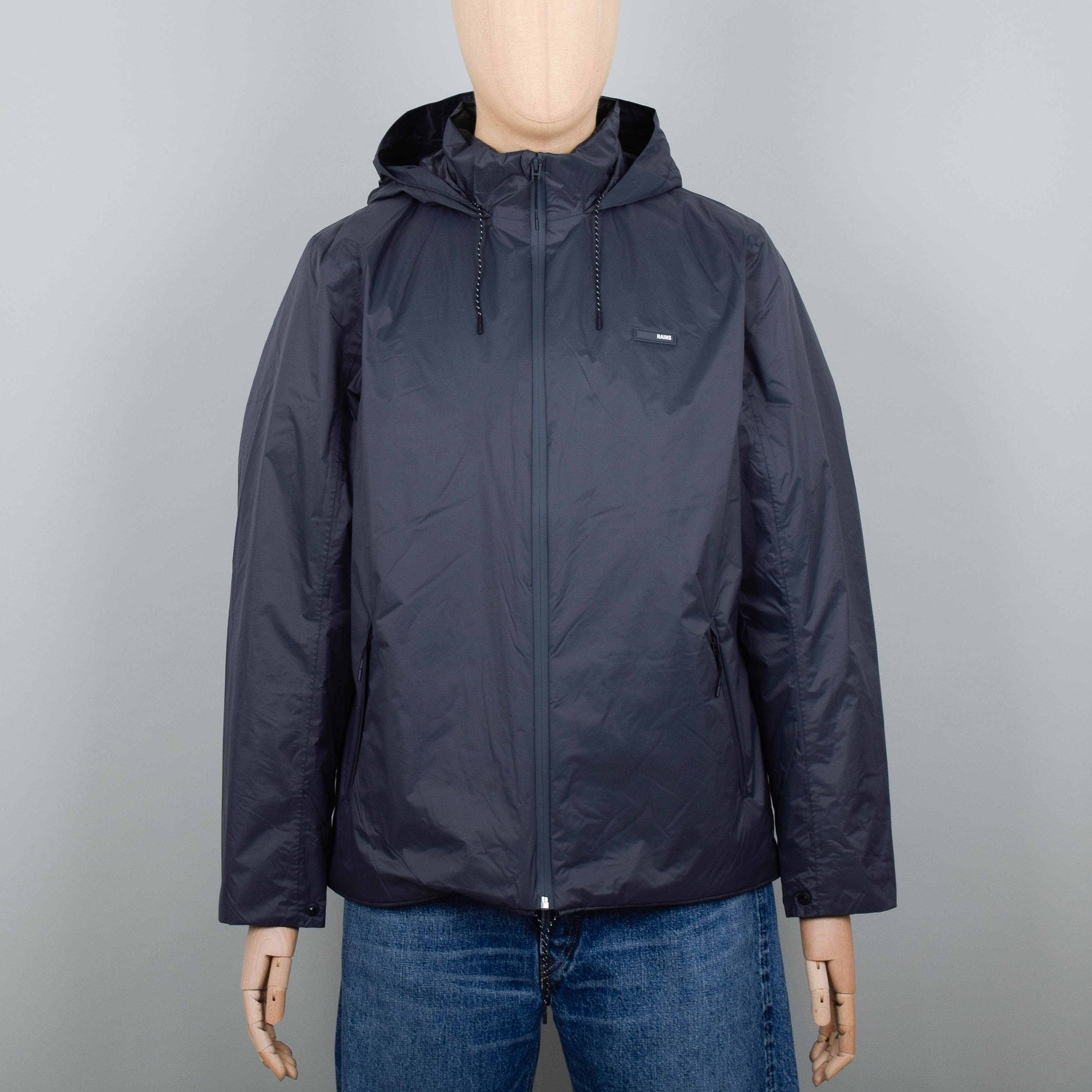 Rains Padded Nylon Jacket - Slate