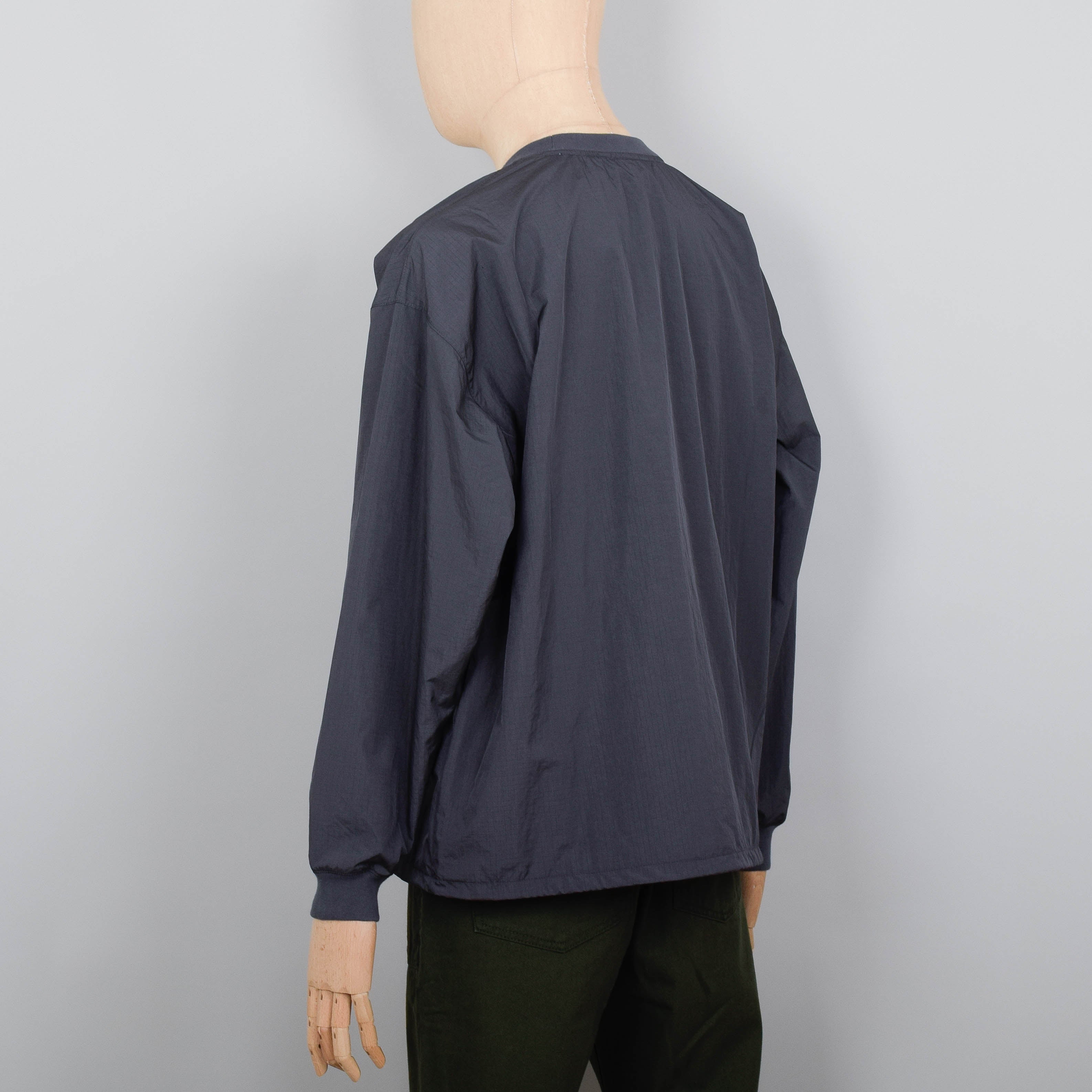 Uniform Bridge Wind Break L/S Tee - Charcoal