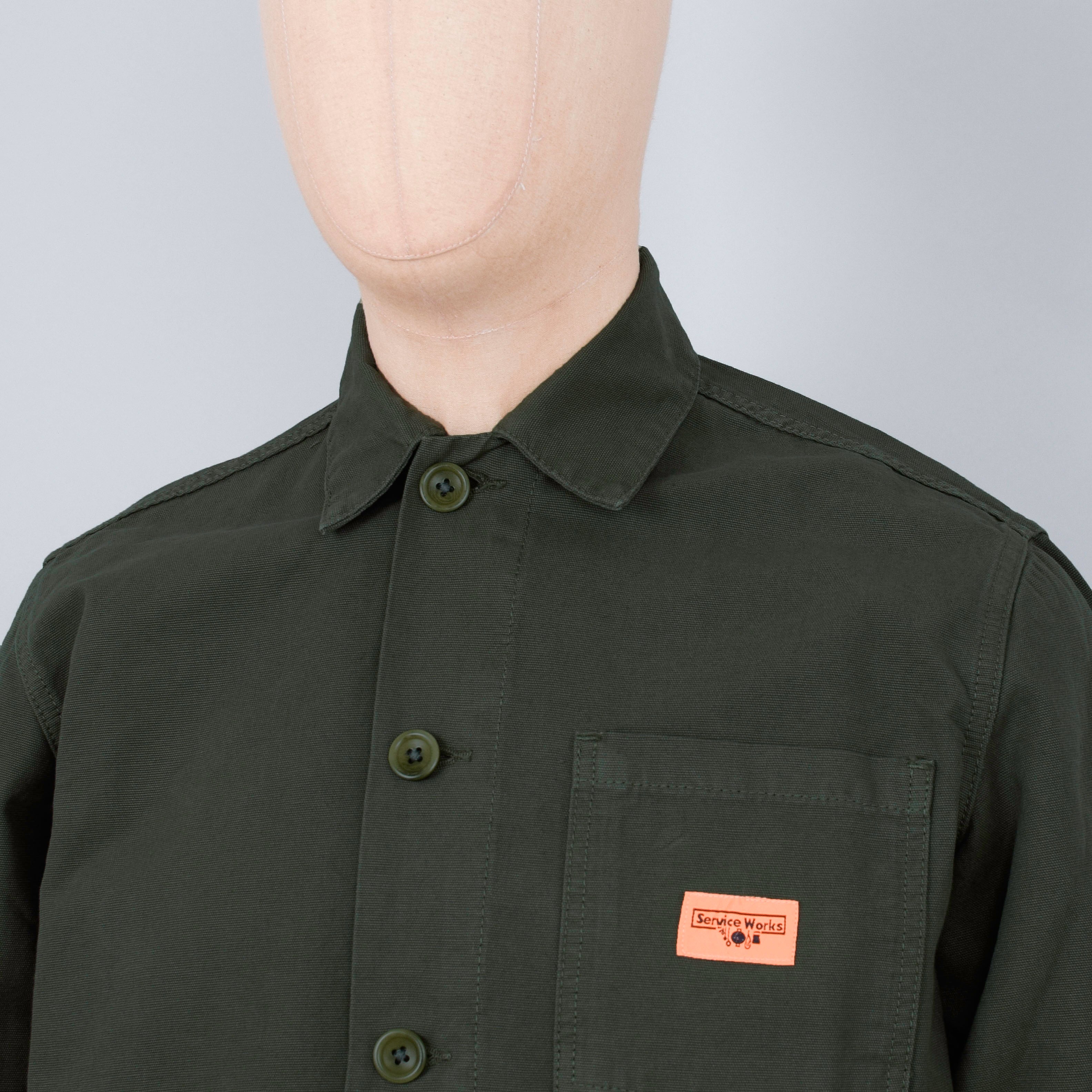 Service Works Canvas Coverall Jacket - Olive