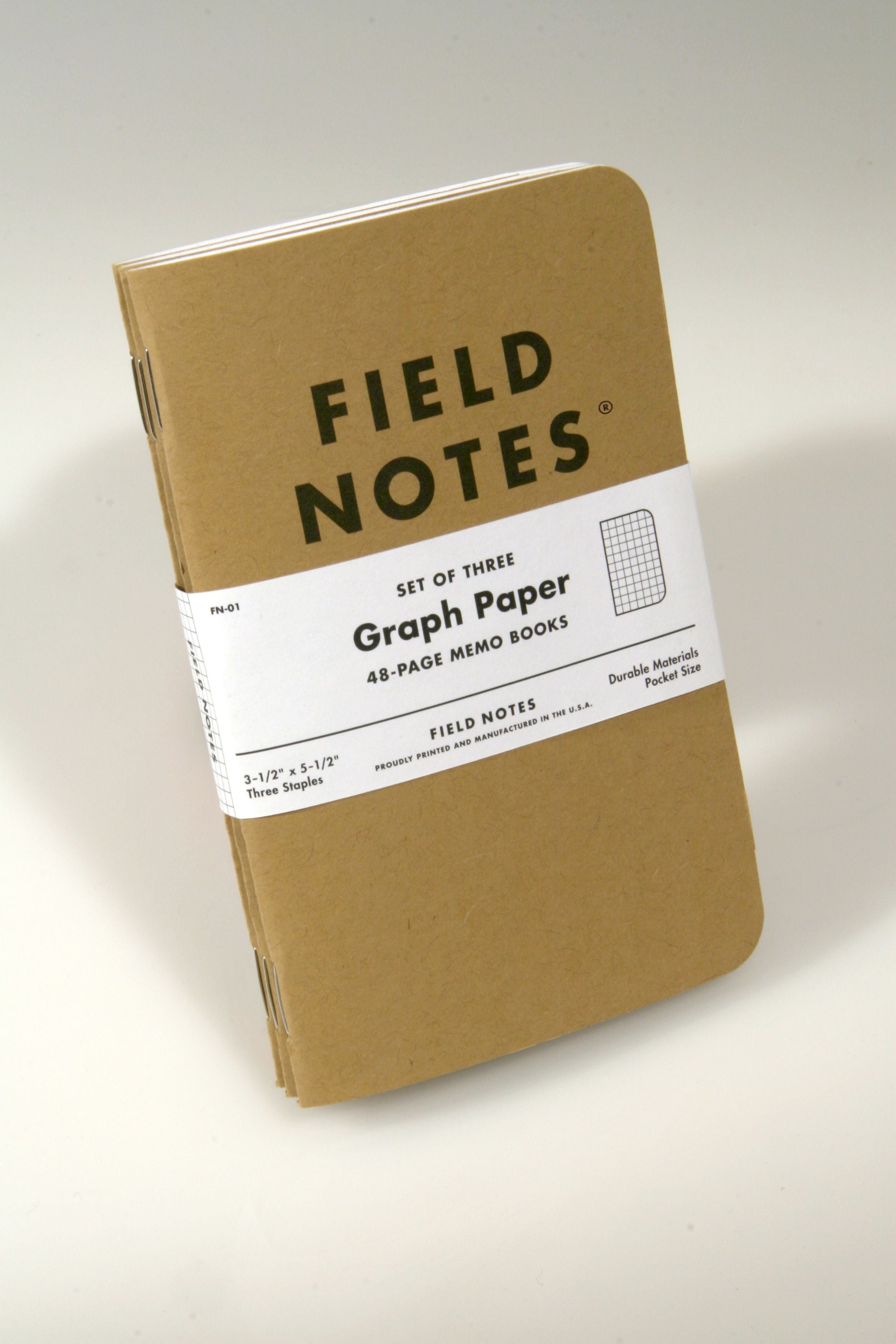 Field Notes Original Kraft 3-Pack - Graph