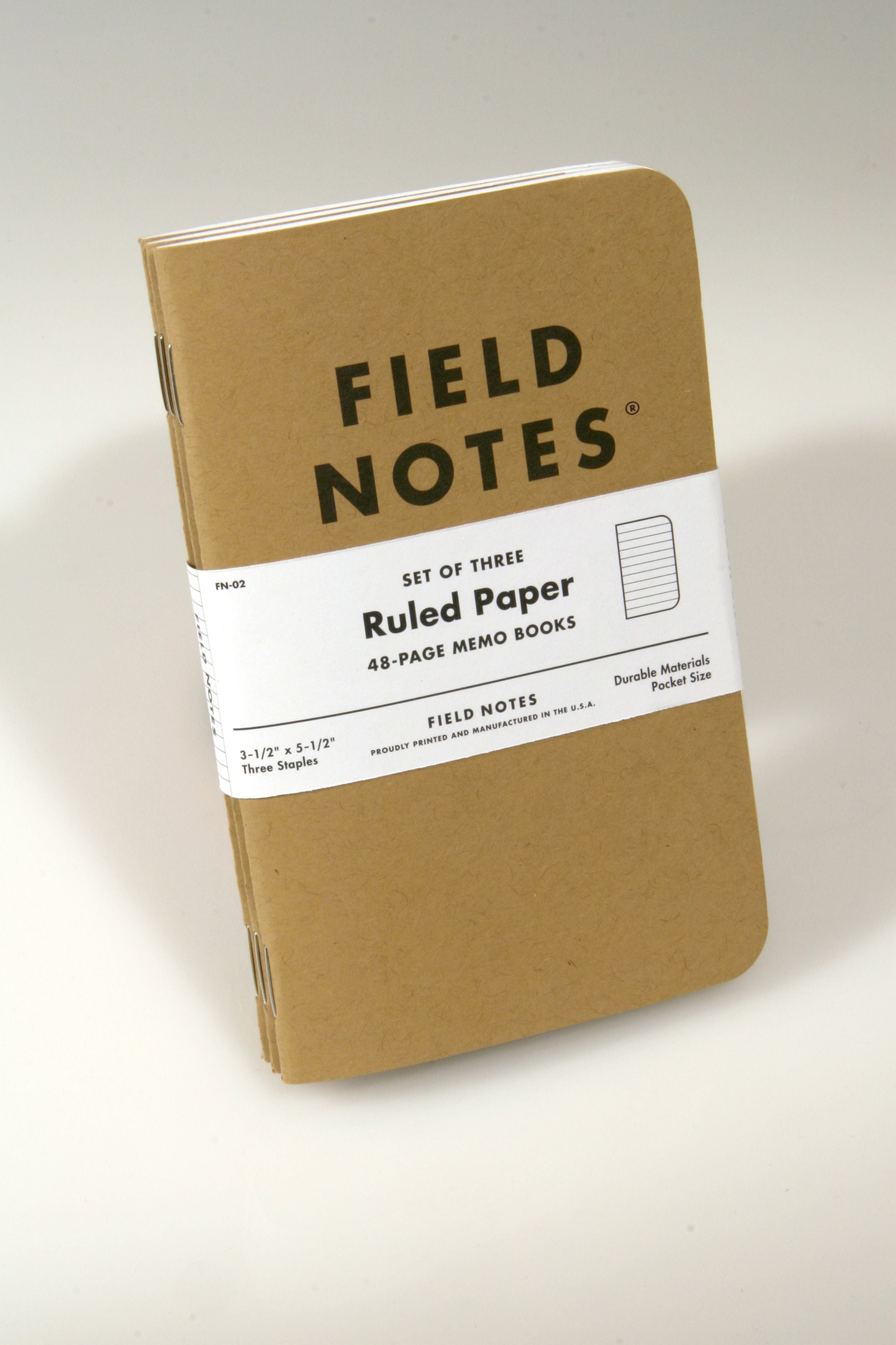 Field Notes Original Kraft 3-Pack - Ruled