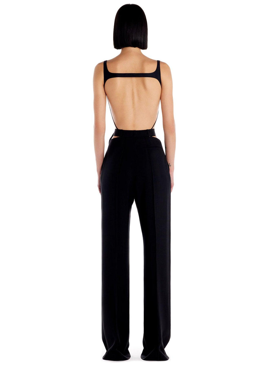 Belted fluid pants Black – Mugler Fashion Official