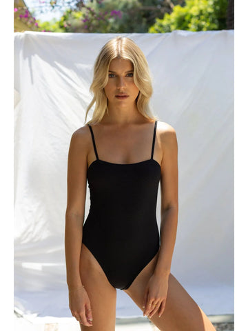 Trendy Black One Piece Swimsuits