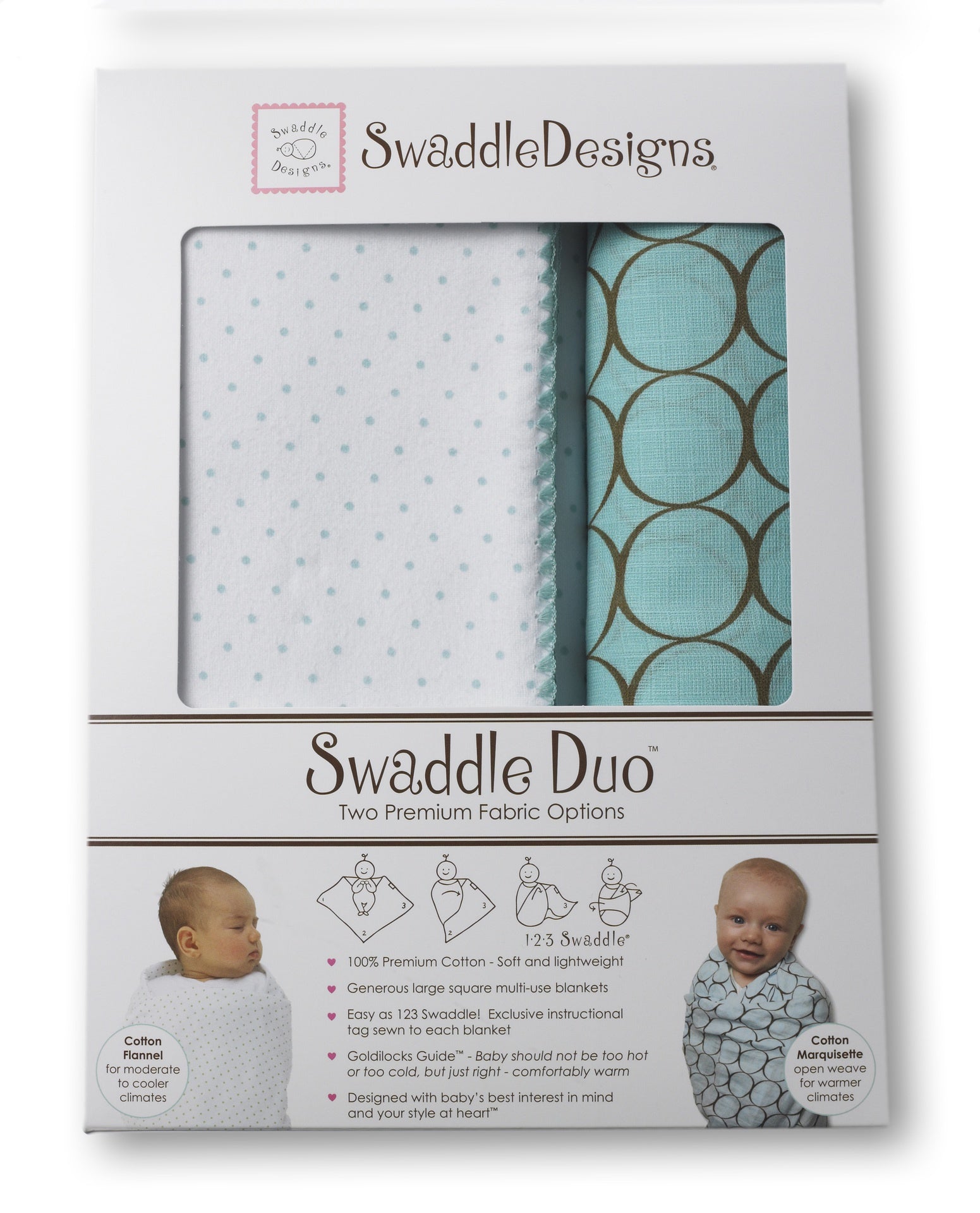 Swaddle Designs Swaddle Duo Naturally Bebe