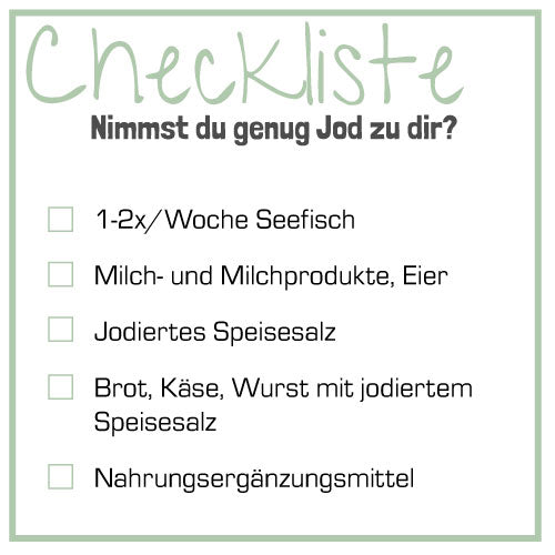 Checkliste Jodmangel
