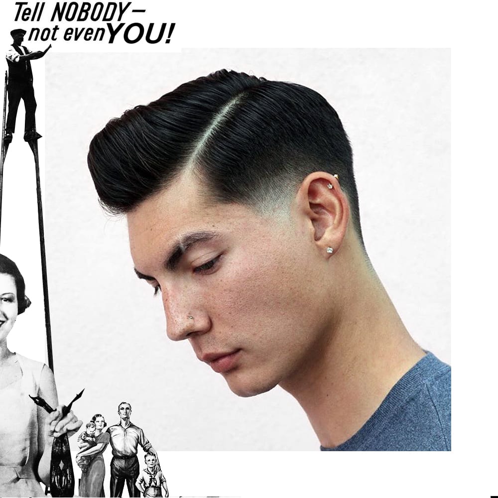 Side Part Pomp