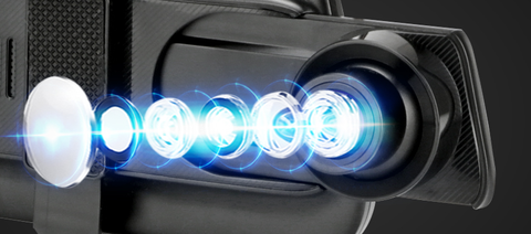 Jansite 10 Dashcam Voiture Rétroviseur Écran Tactile, Arrière et Avant  Full HD 1080P Streaming Media DVR 170 ° Grand Angle de Vision Nocturne avec  10 Mètres de Câble : : High-Tech