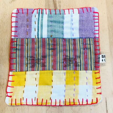 DIY Wash Cloth from sustainablly sourced fabric scraps finished project